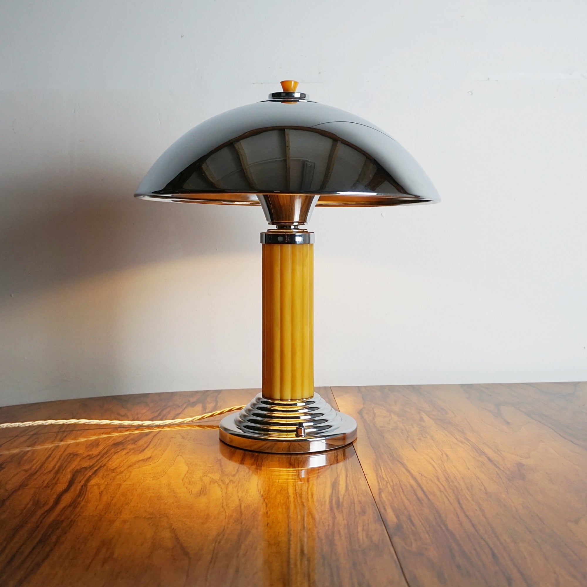 Pair of Art Deco Dome Lamps