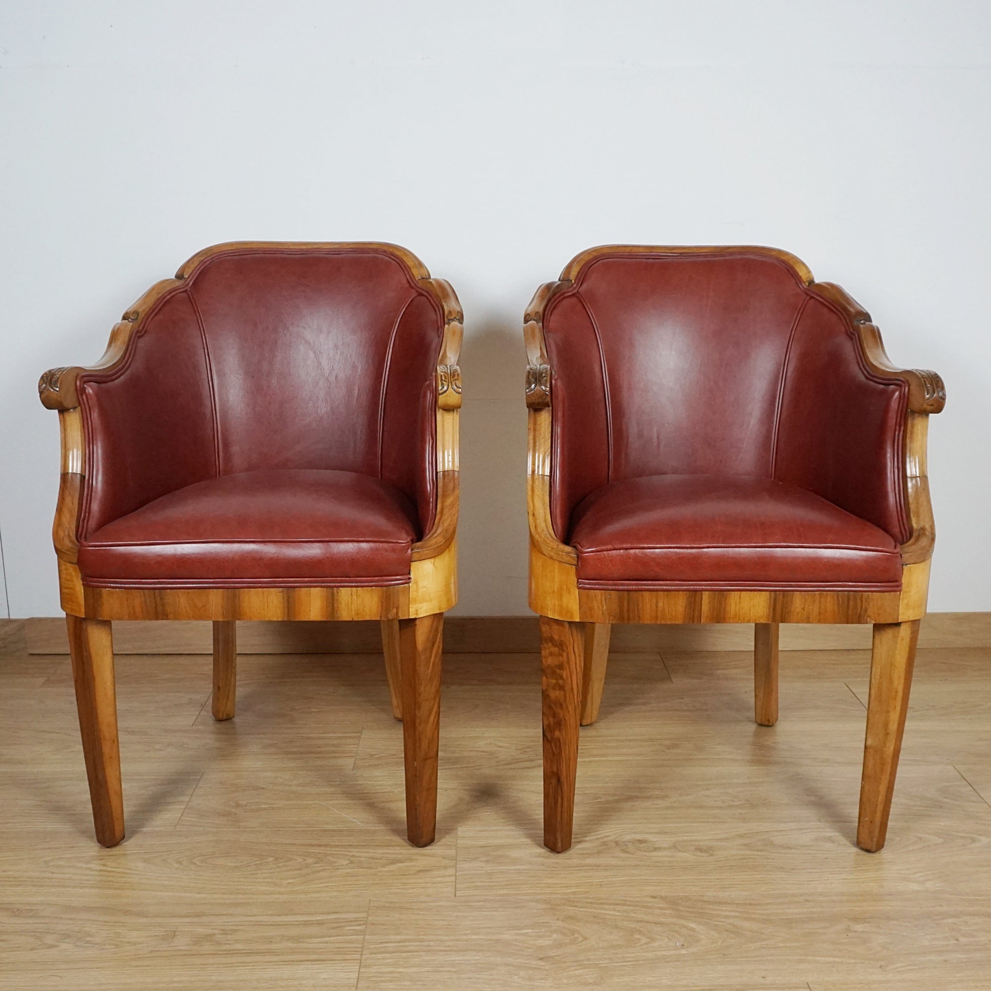 Pair of Art Deco Armchairs by Maurice Adams - Markies Antiques ltd