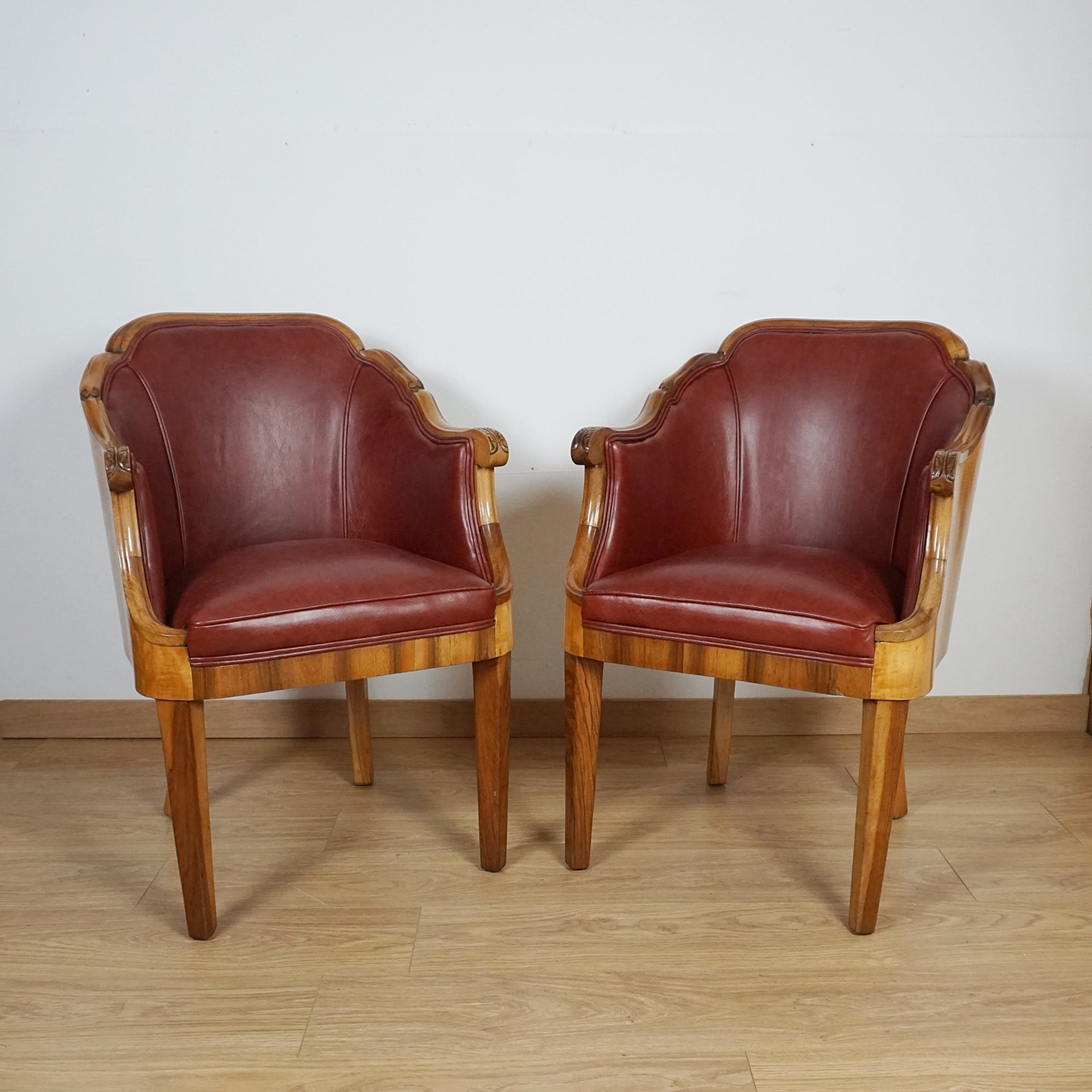 Pair of Art Deco Armchairs by Maurice Adams - Markies Antiques ltd