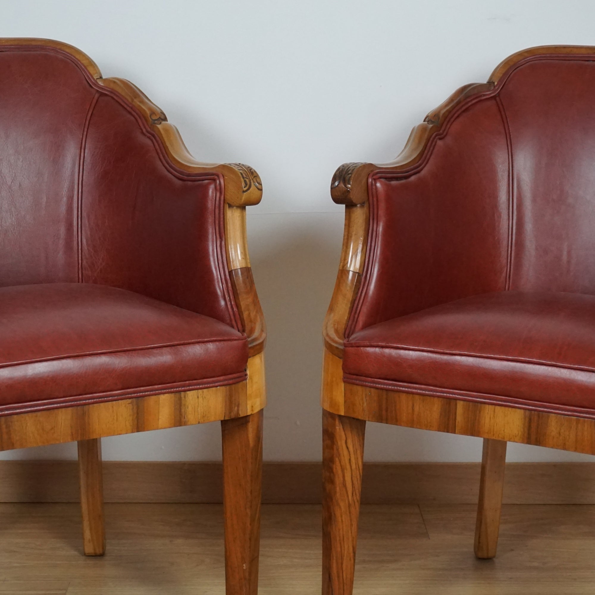 Pair of Art Deco Armchairs by Maurice Adams - Markies Antiques ltd