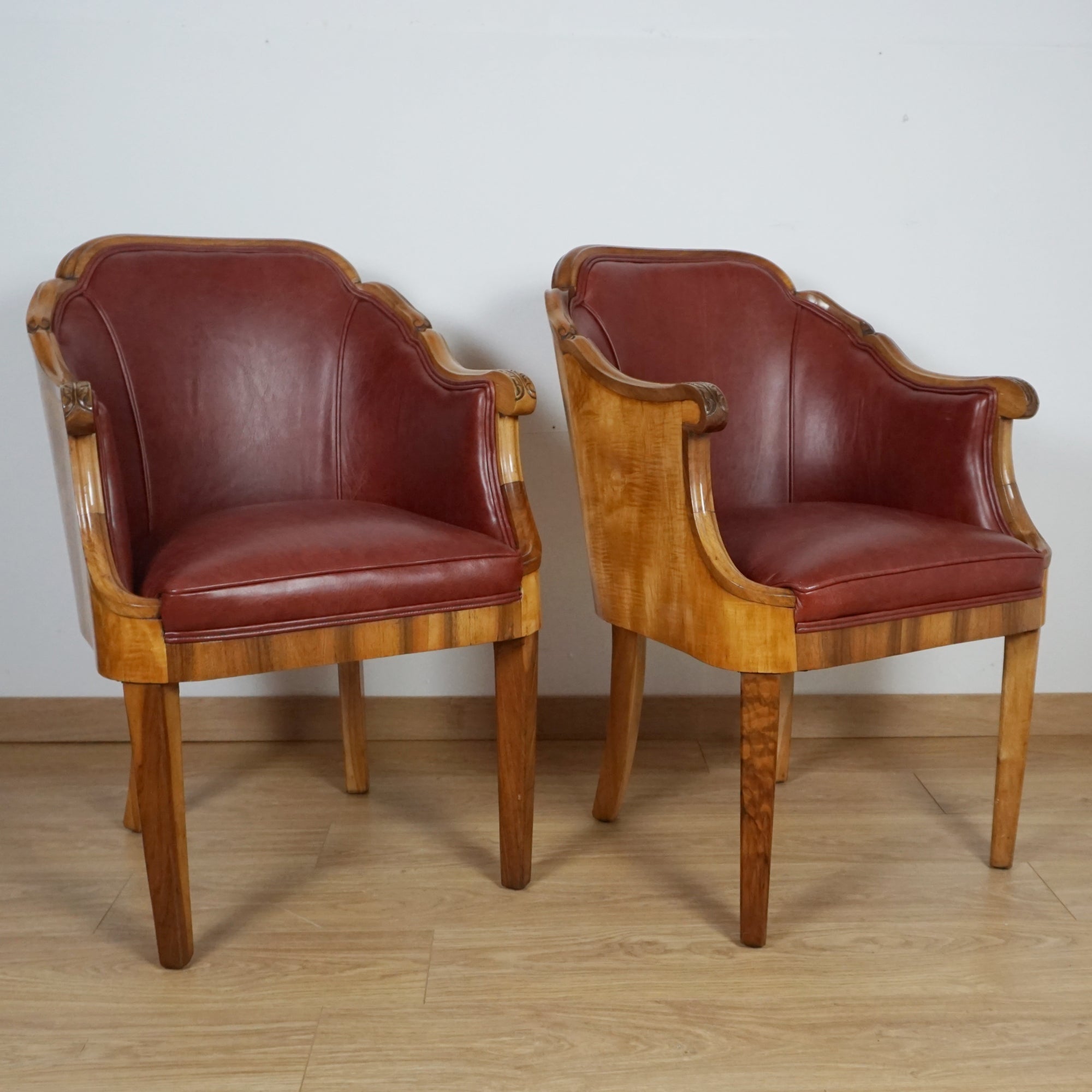 Pair of Art Deco Armchairs by Maurice Adams - Markies Antiques ltd