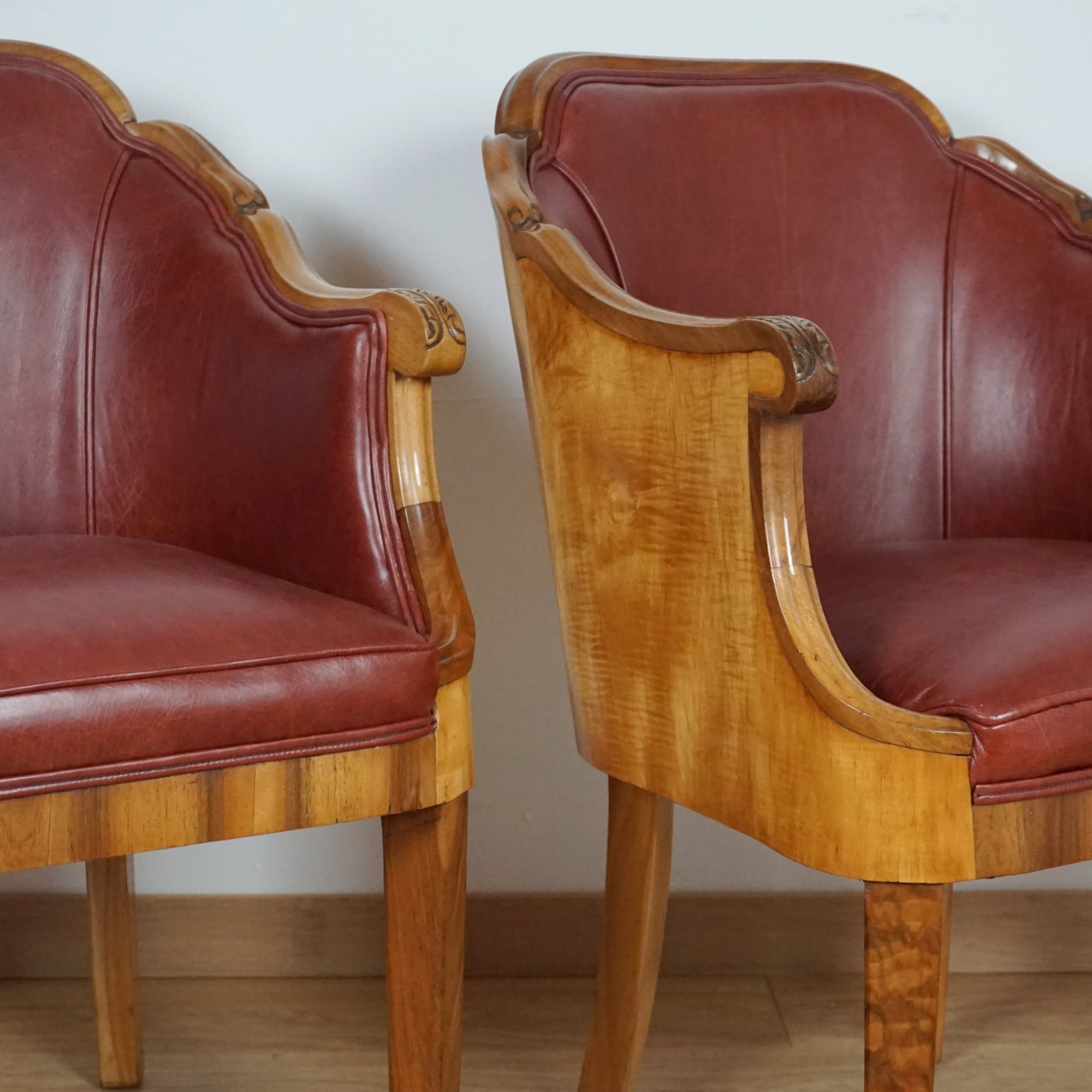 Pair of Art Deco Armchairs by Maurice Adams - Markies Antiques ltd
