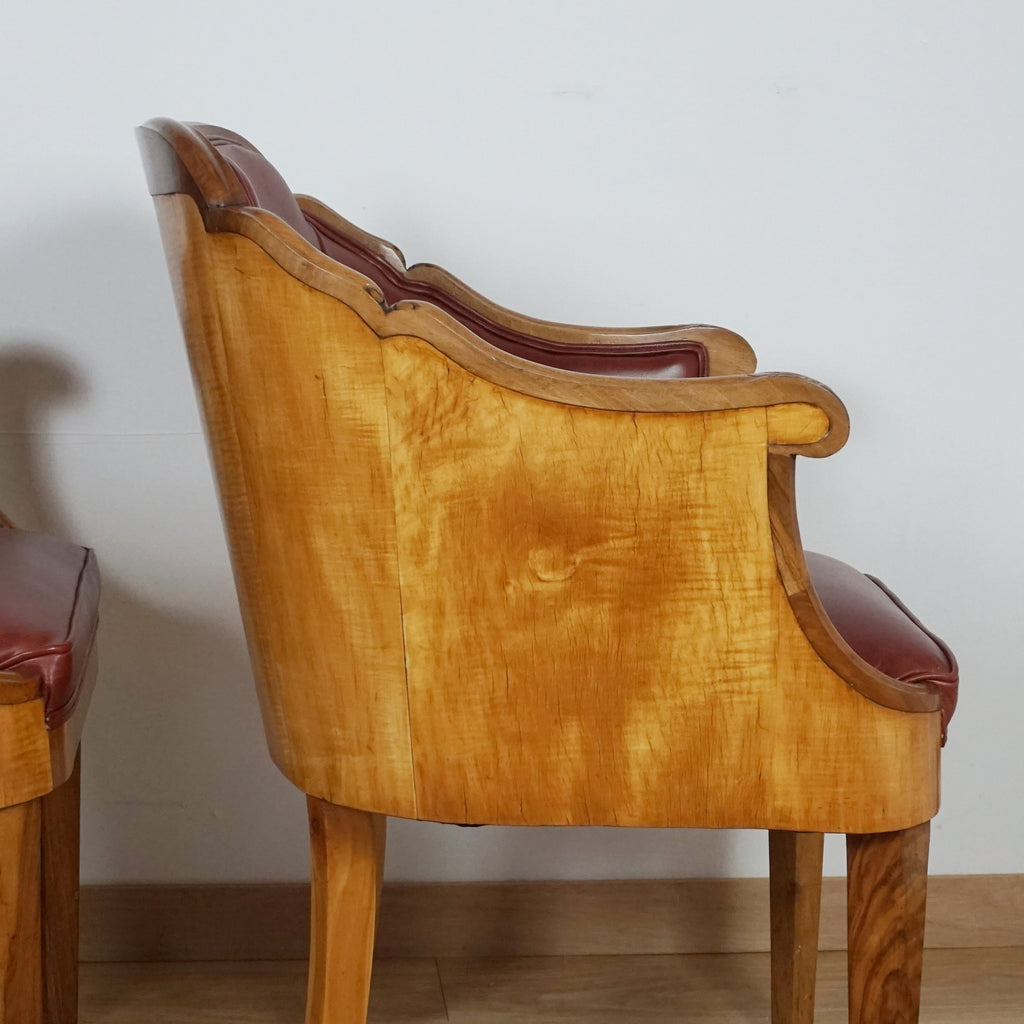Pair of Art Deco Armchairs by Maurice Adams - Markies Antiques ltd