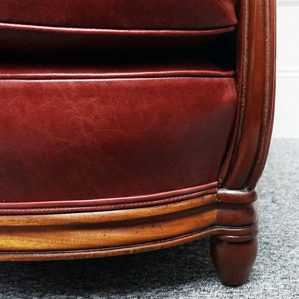 Vintage Art Deco Red Leather Club Chairs - Jeroen Markies Art Deco