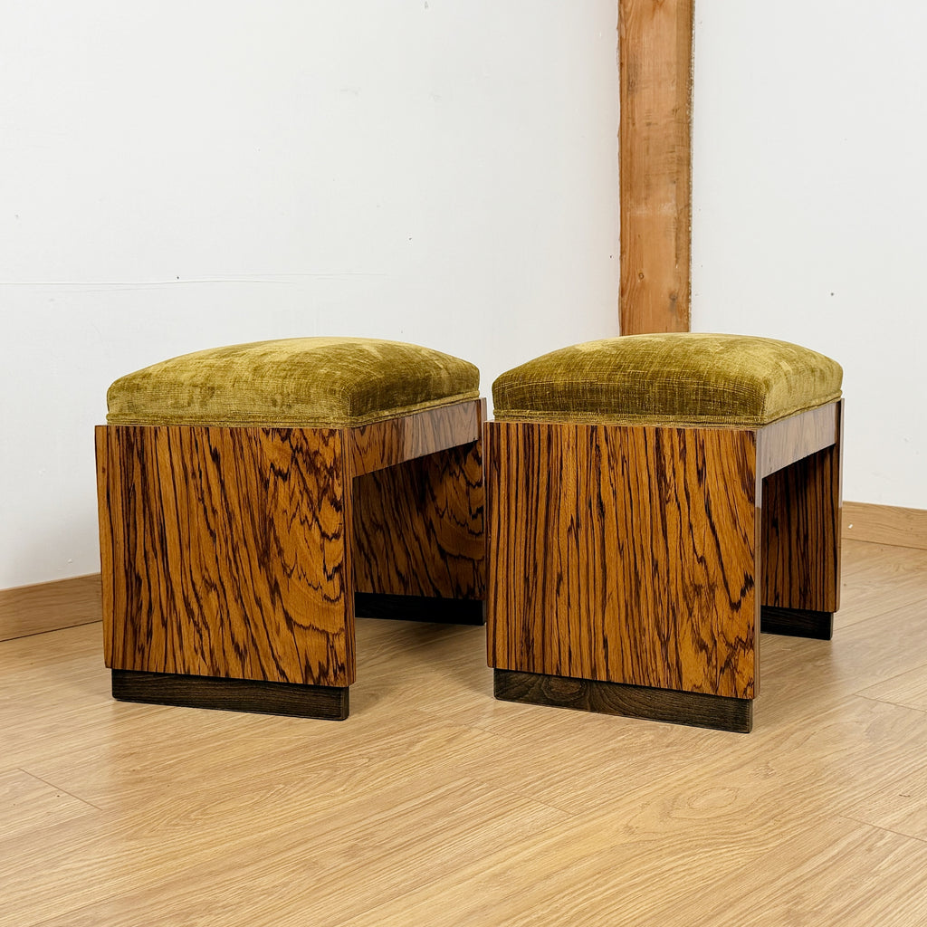 Pair of Italian Art Deco Stools | Markies Antiques ltd