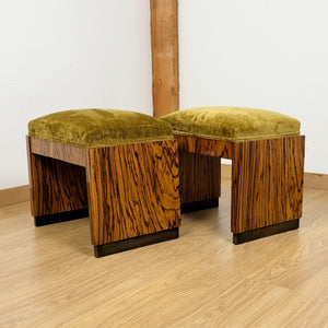 Pair of Italian Art Deco Stools