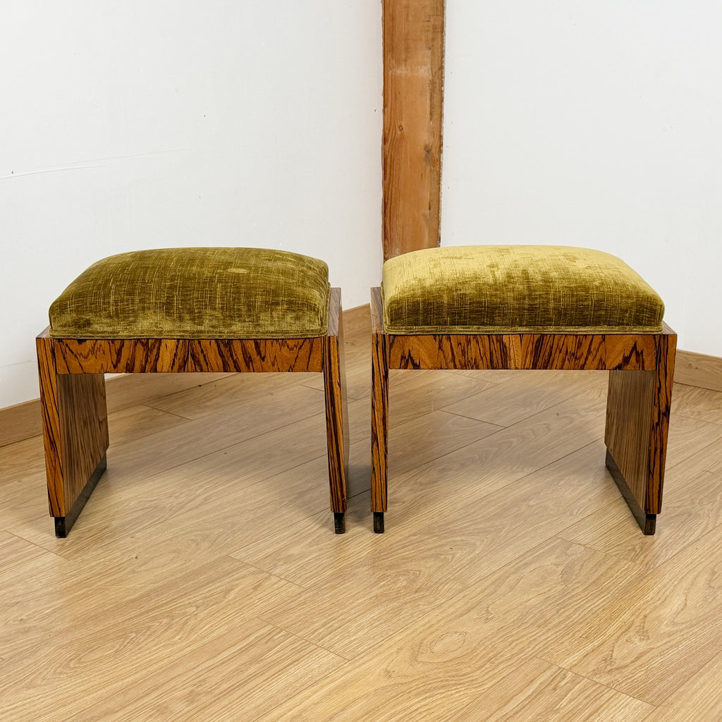 Pair of Italian Art Deco Stools | Markies Antiques ltd