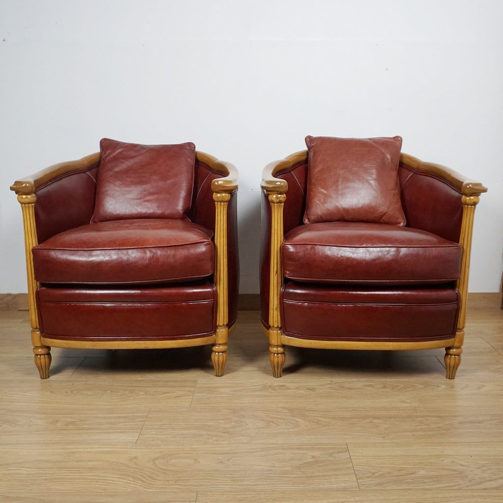 Pair of Art Deco Tub Chairs