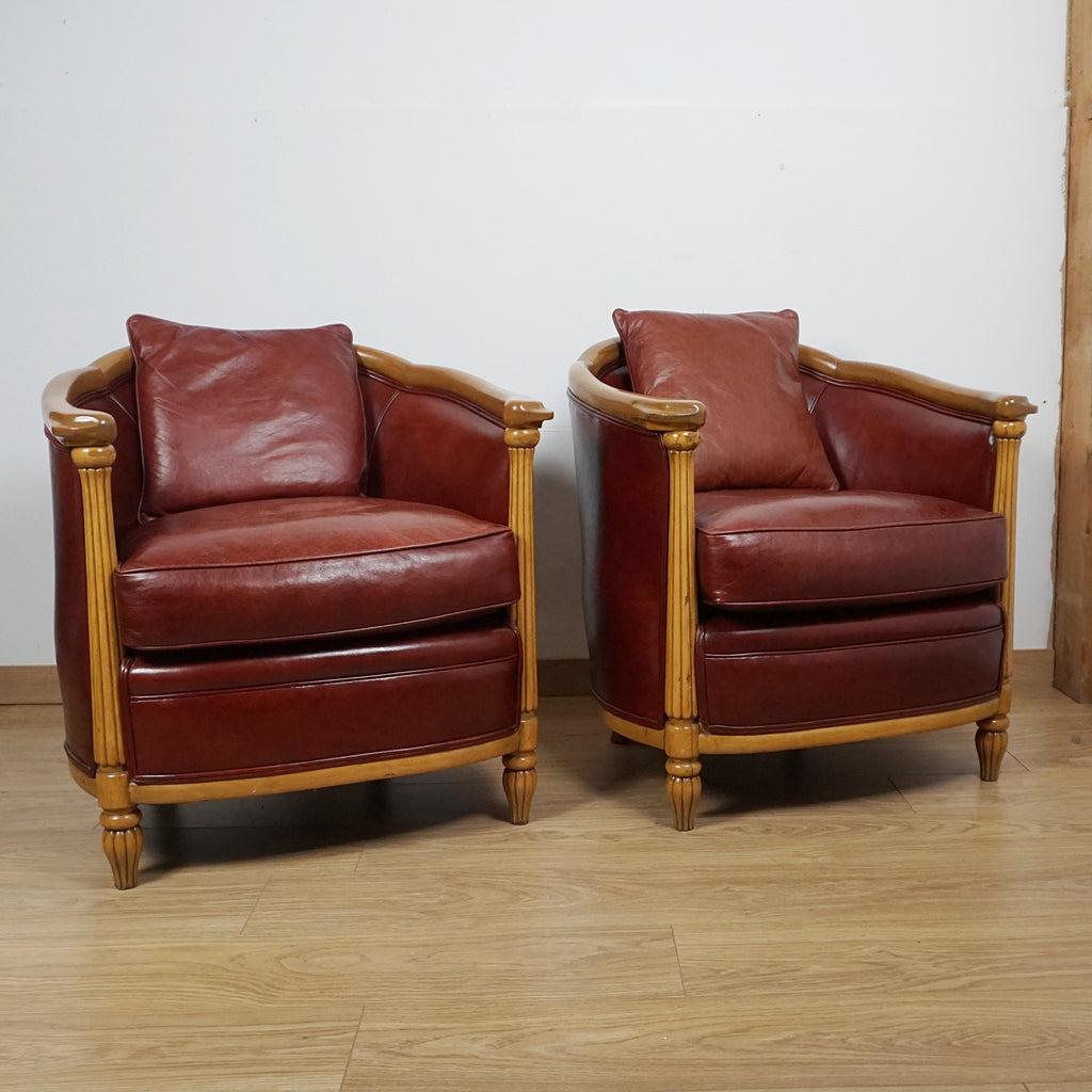 Pair of Art Deco Tub Chairs