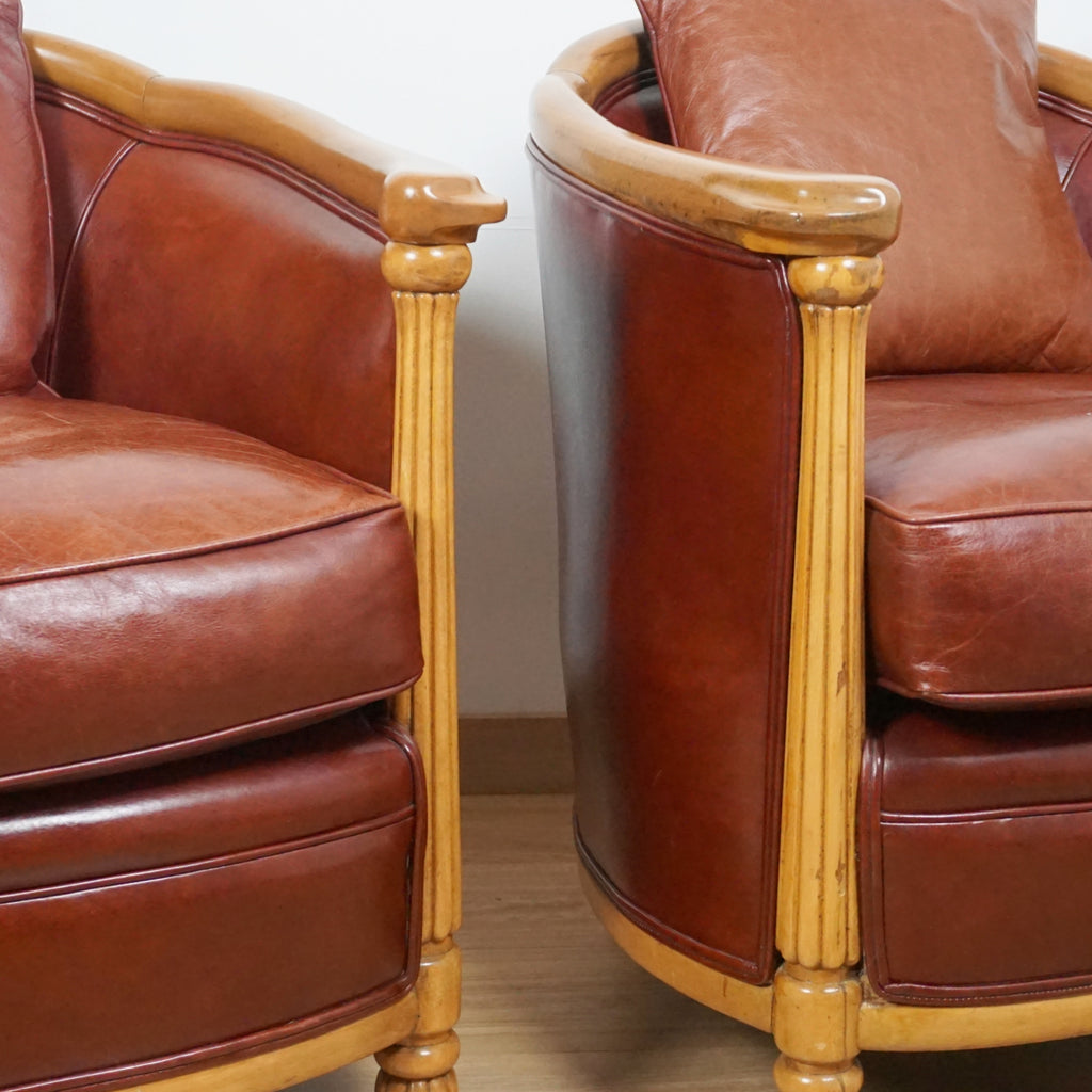 Pair of Art Deco Tub Chairs
