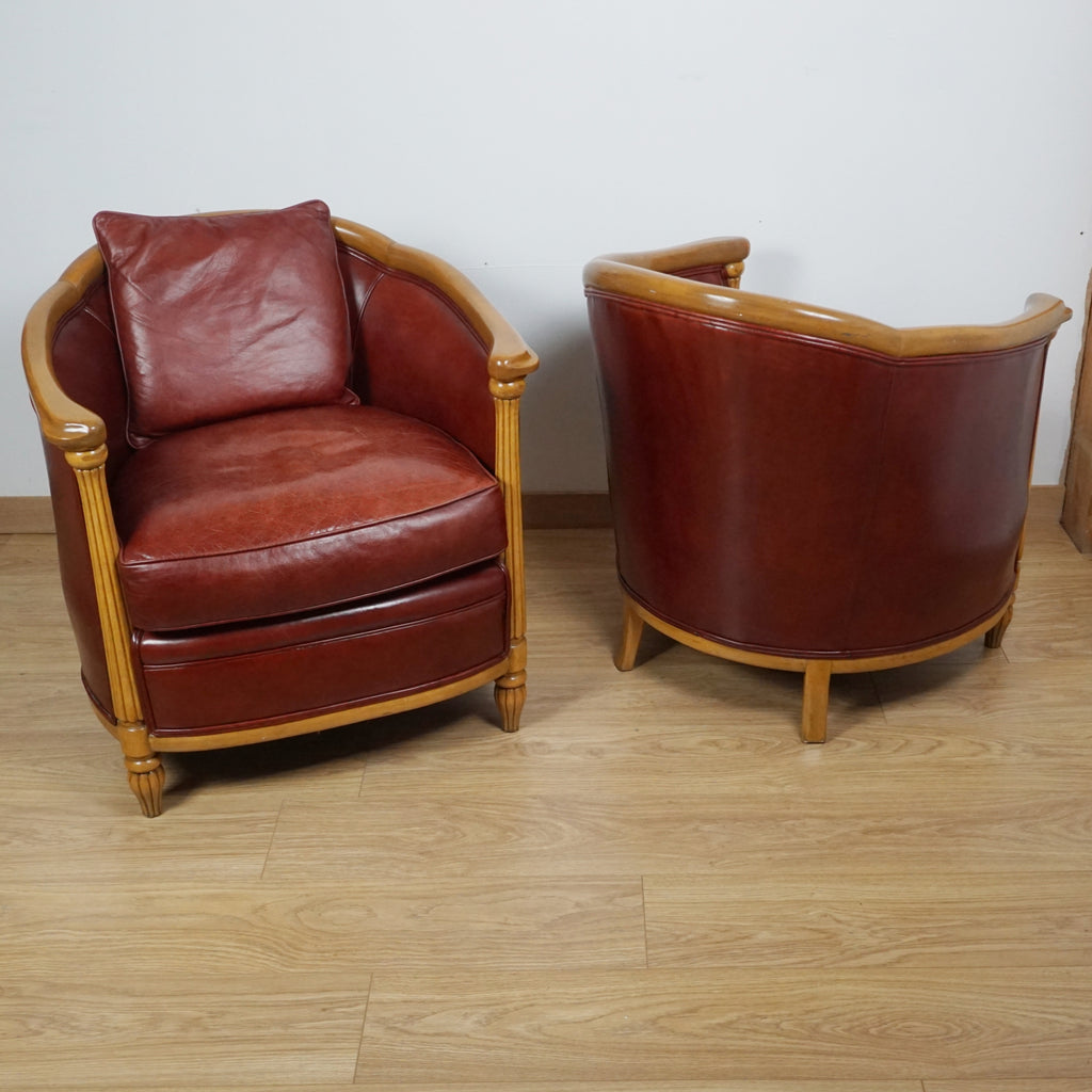 Pair of Art Deco Tub Chairs