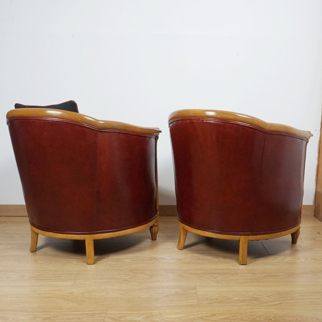 Pair of Art Deco Tub Chairs