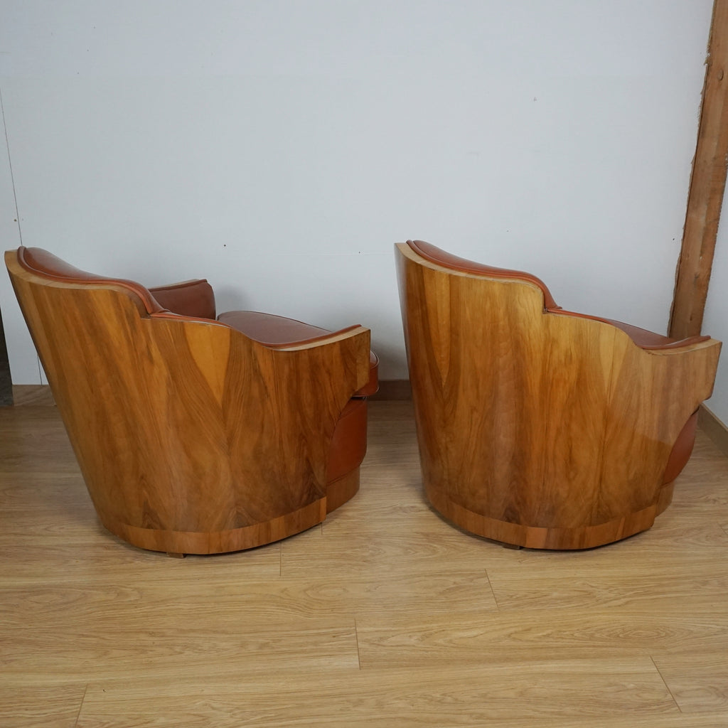 Pair of Art Deco Lounge Chairs by Harry & Lou Epstein - Markies Antiques Ltd
