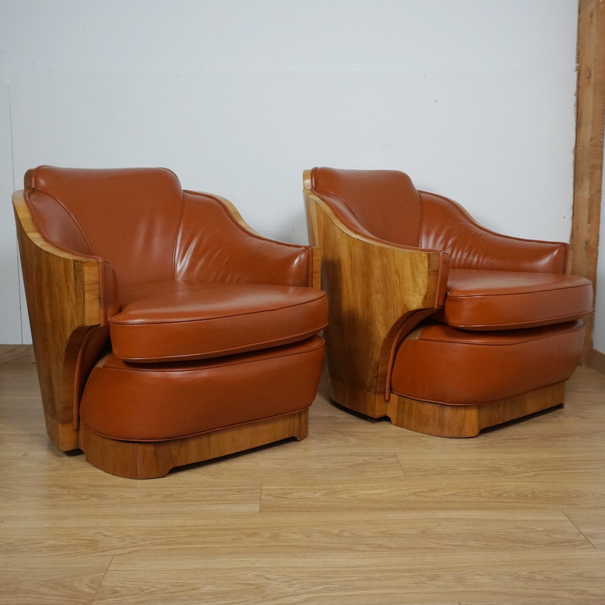 Pair of Art Deco Lounge Chairs by Harry & Lou Epstein - Markies Antiques Ltd