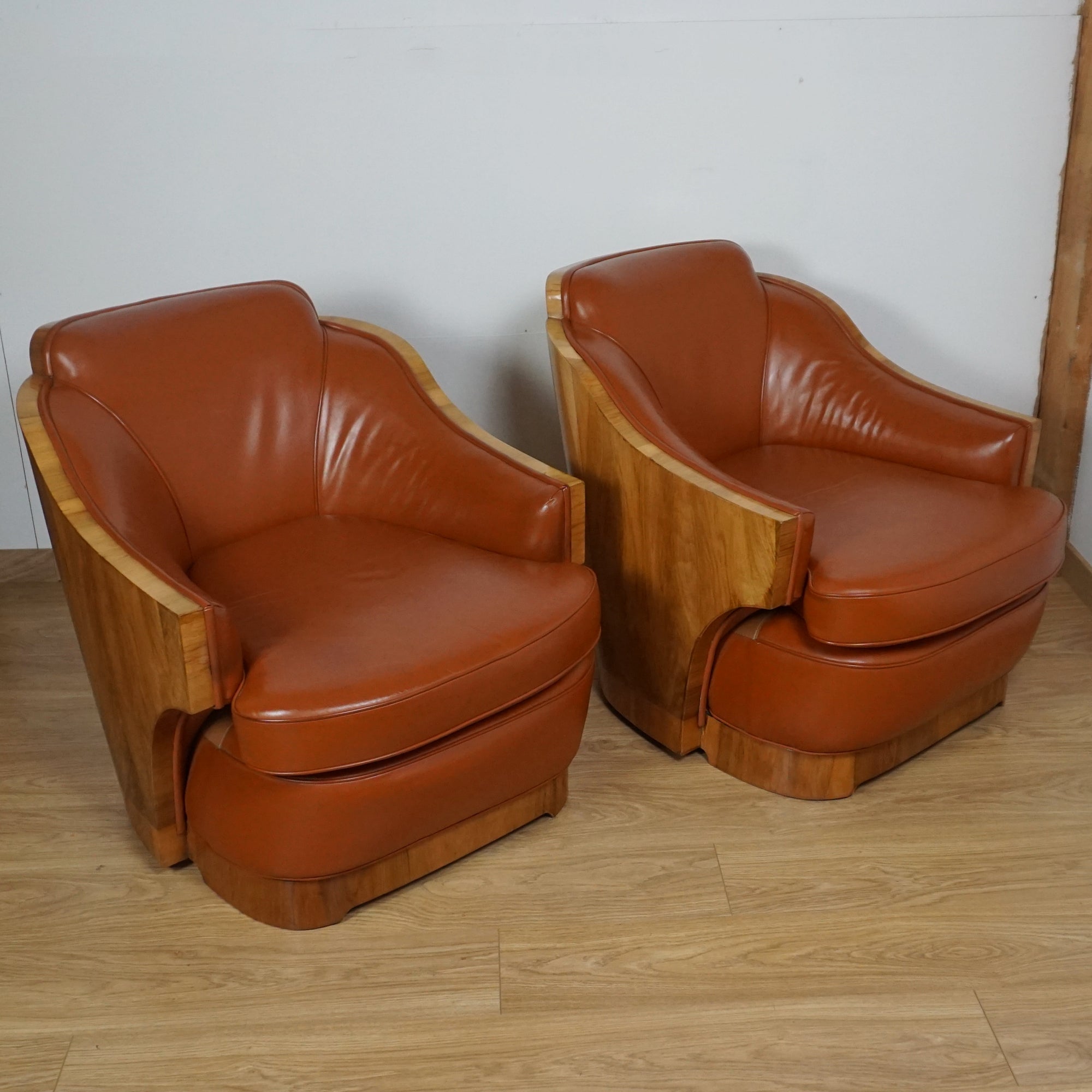 Pair of Art Deco Lounge Chairs by Harry & Lou Epstein - Markies Antiques Ltd