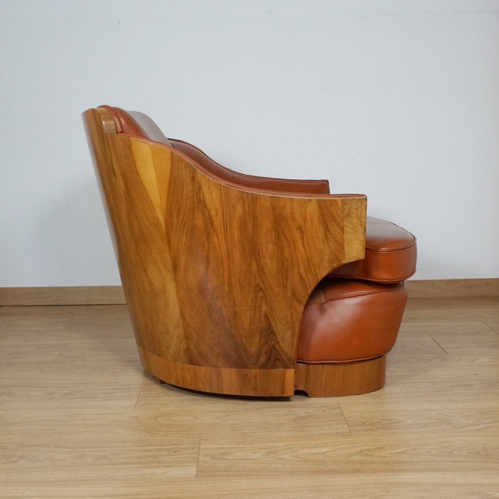 Pair of Art Deco Lounge Chairs by Harry & Lou Epstein - Markies Antiques Ltd