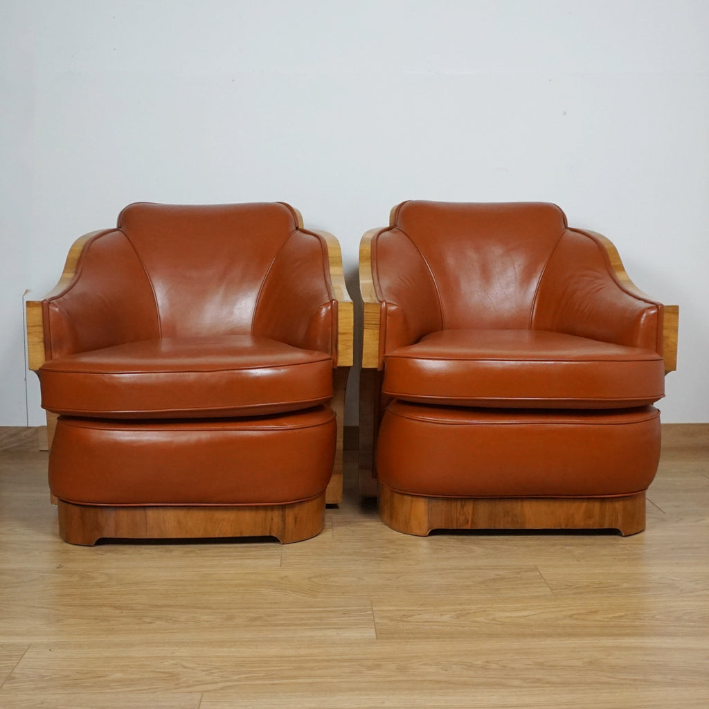 Pair of Art Deco Lounge Chairs by Harry & Lou Epstein - Markies Antiques Ltd