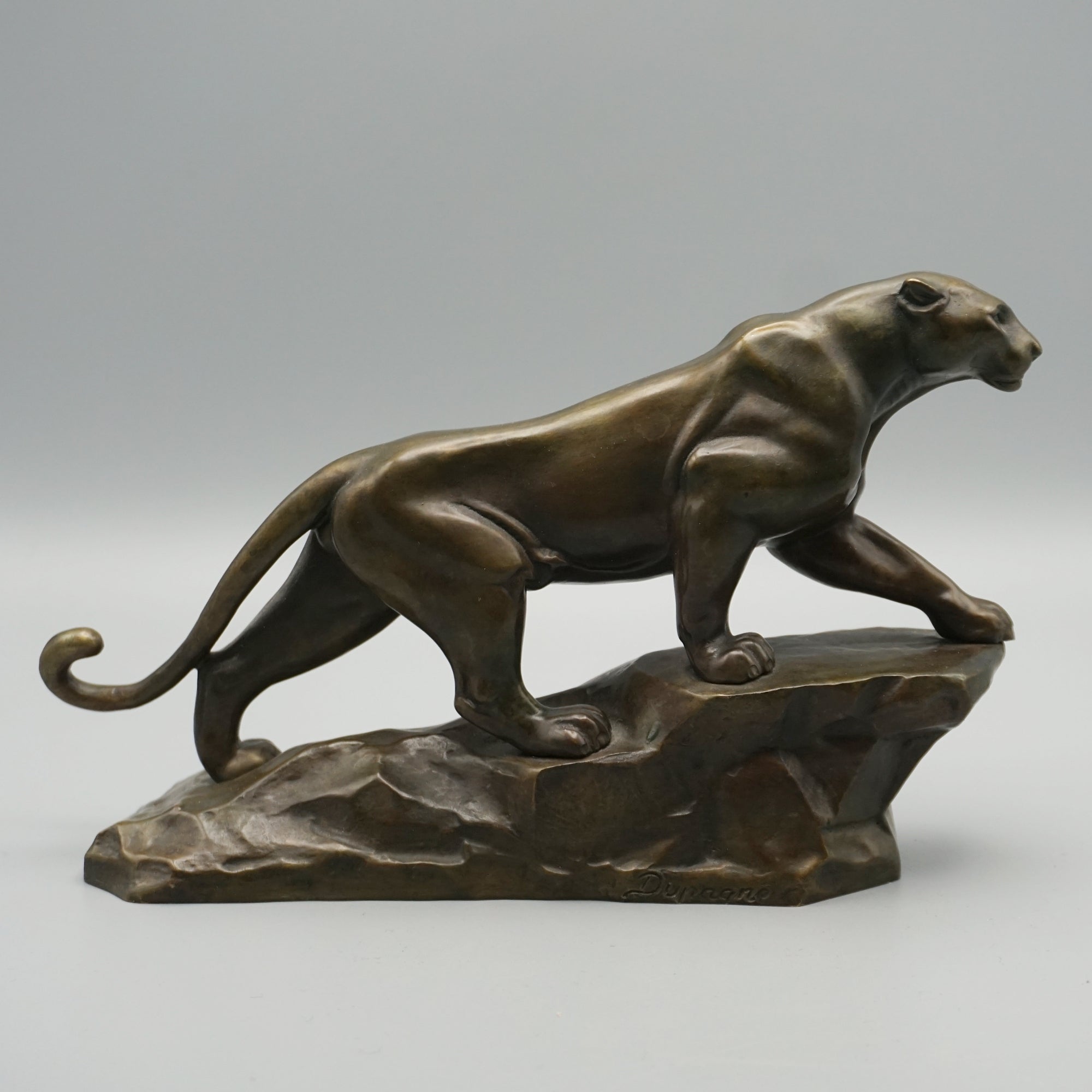 An Art Deco bronze sculpture of a striding panther by Arthur Dupagne - Jeroen Markies Art Deco