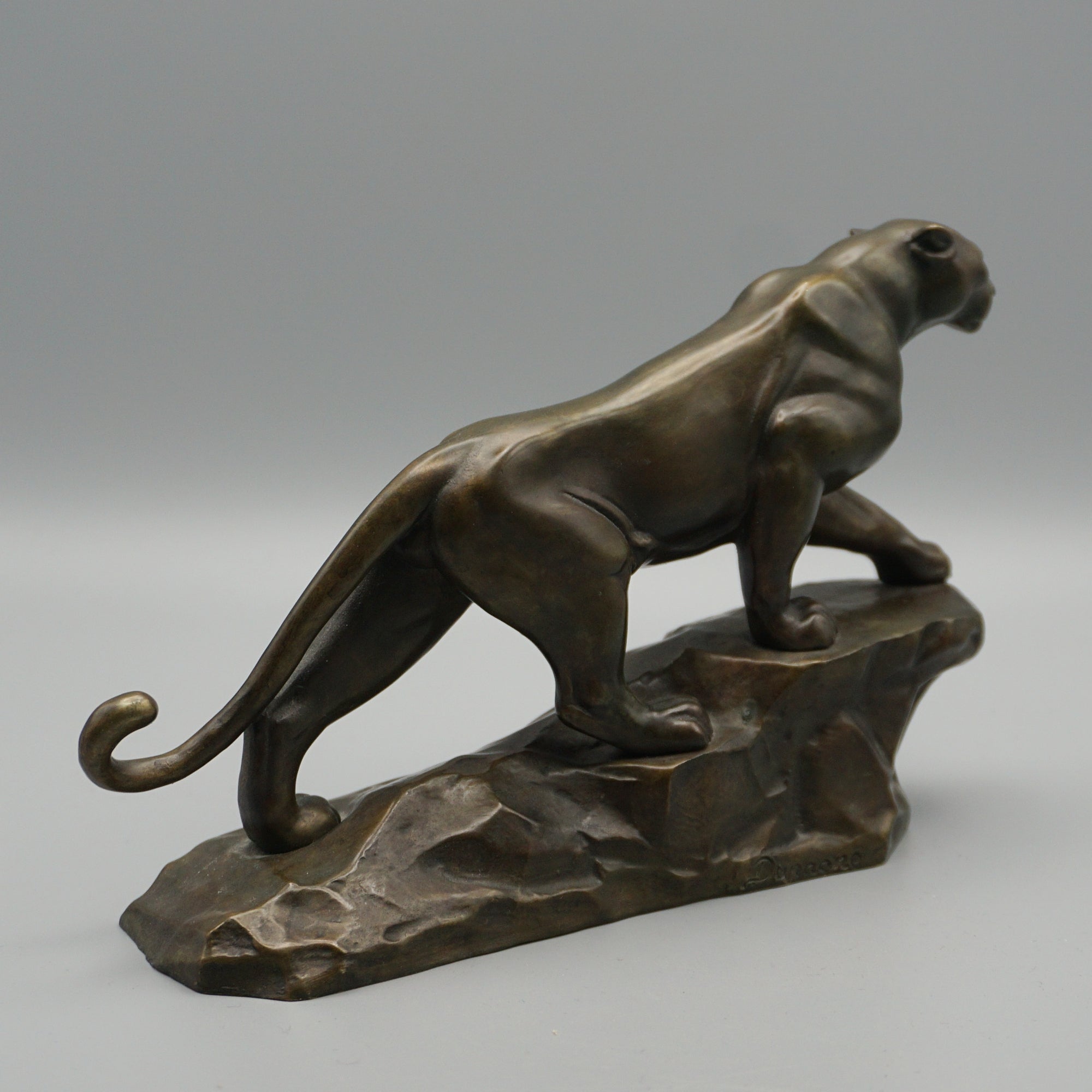 An Art Deco bronze sculpture of a striding panther by Arthur Dupagne - Jeroen Markies Art Deco