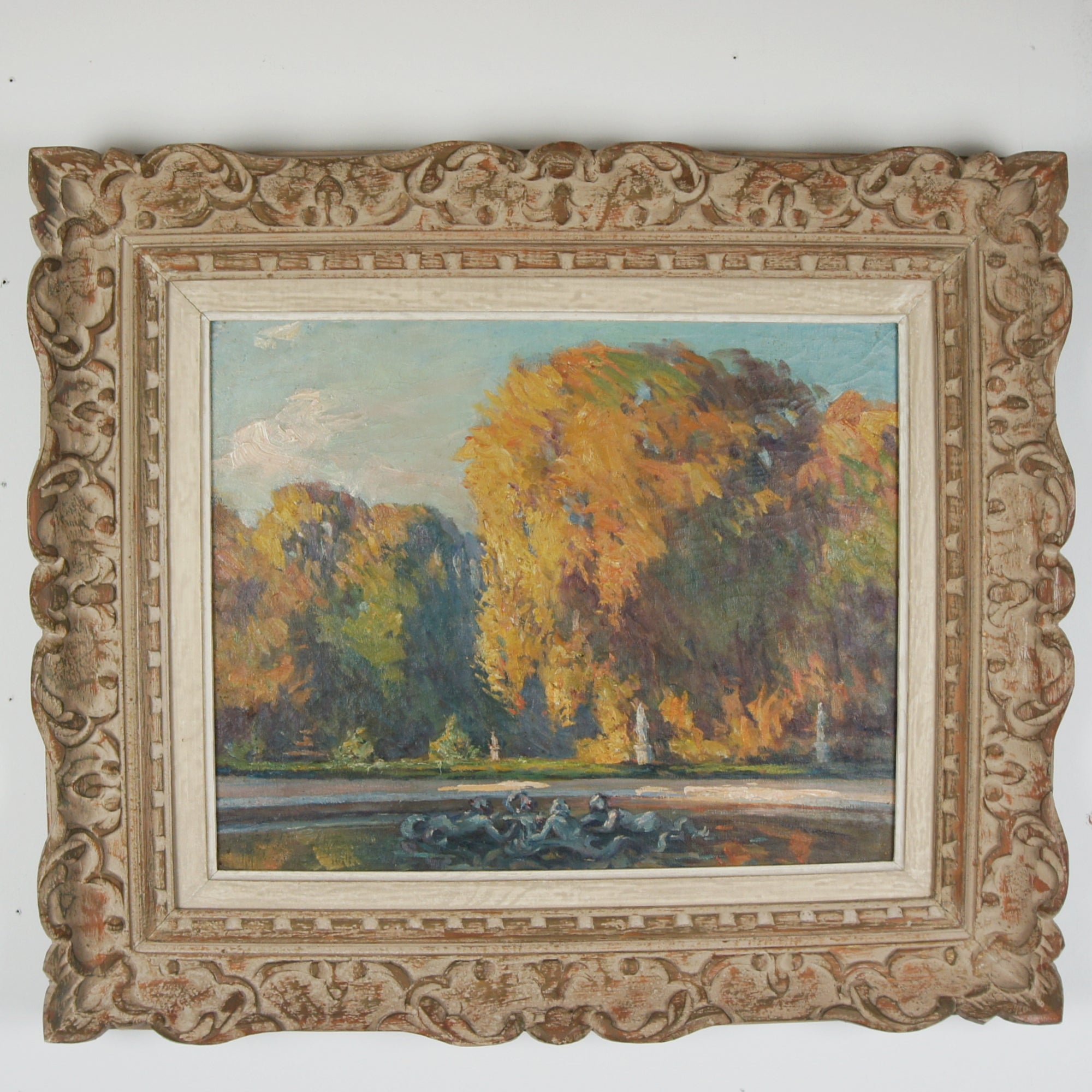 'Neriad Fountain in Autumn' Paul Léon Frequenez (1847-1947)