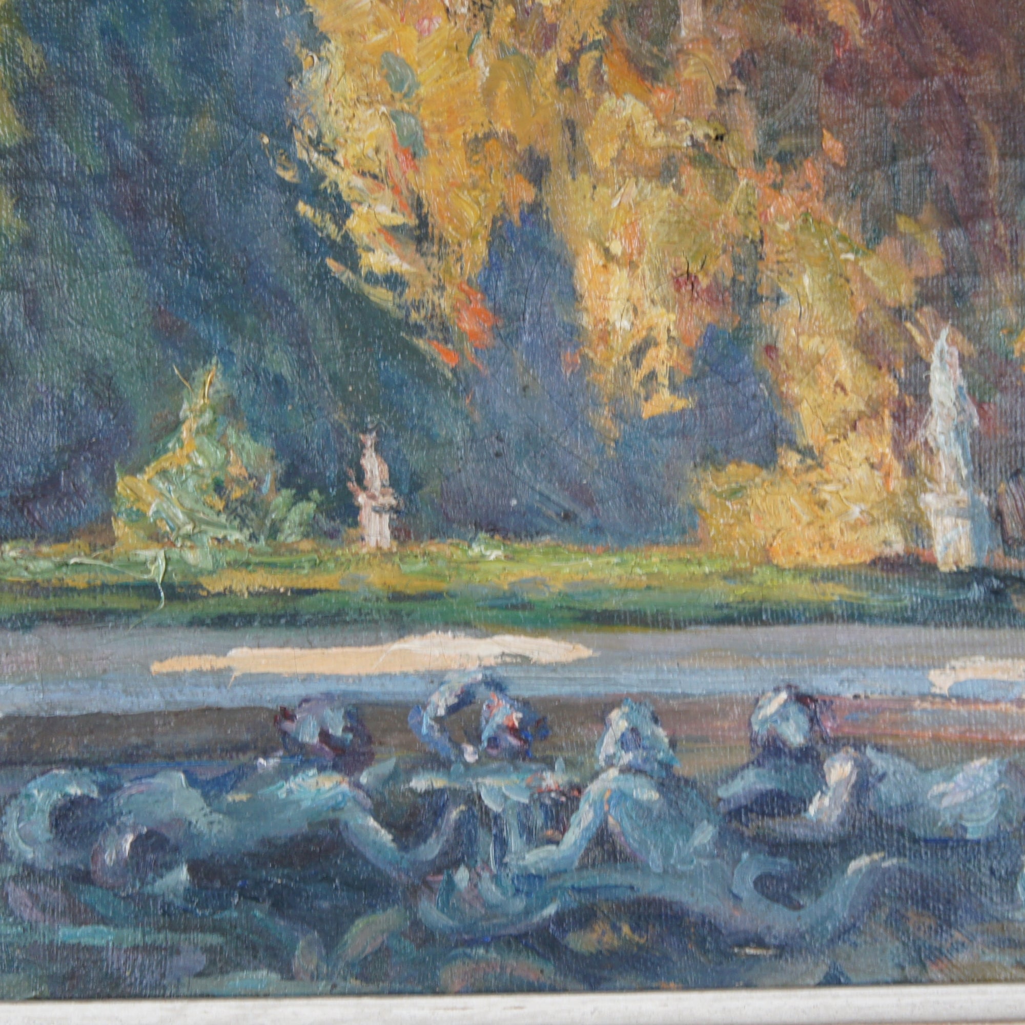 'Neriad Fountain in Autumn' Paul Léon Frequenez (1847-1947)