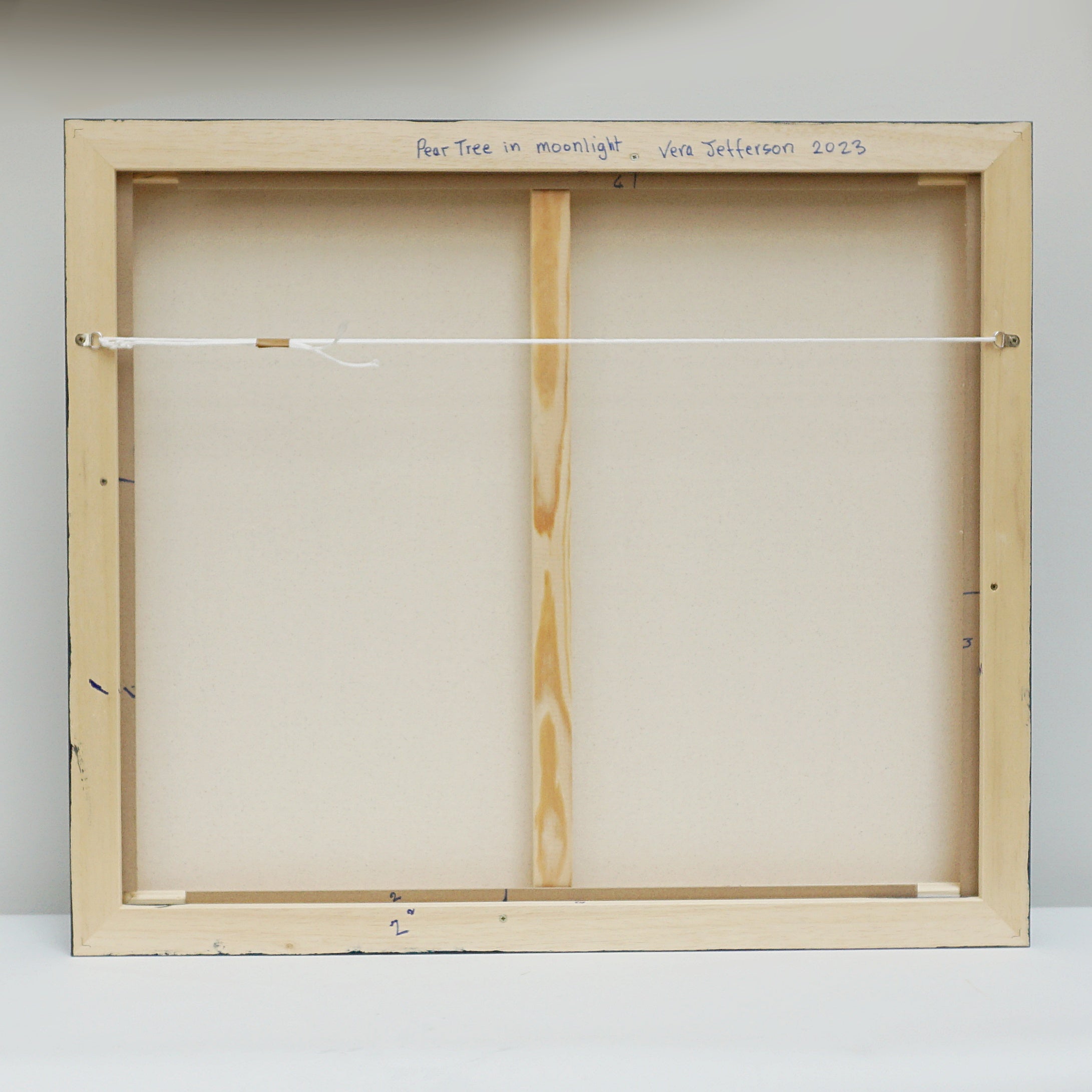 Pears in Moonlight by Vera Jefferson - A  contemporary oil on canvas - Jeroen Markies Art Deco