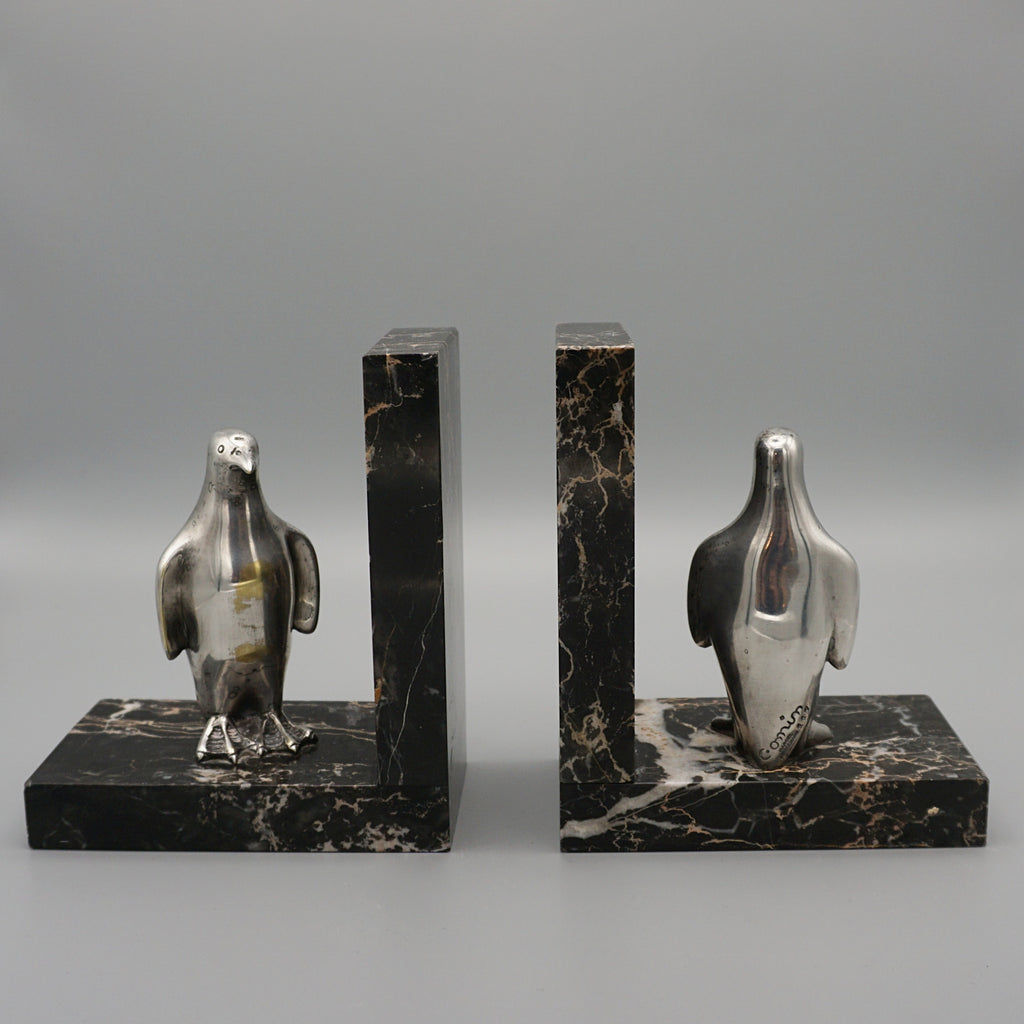 Sillvered Bronze 1930 Bookends Desk Accessory - Jeroen Markies Art Deco
