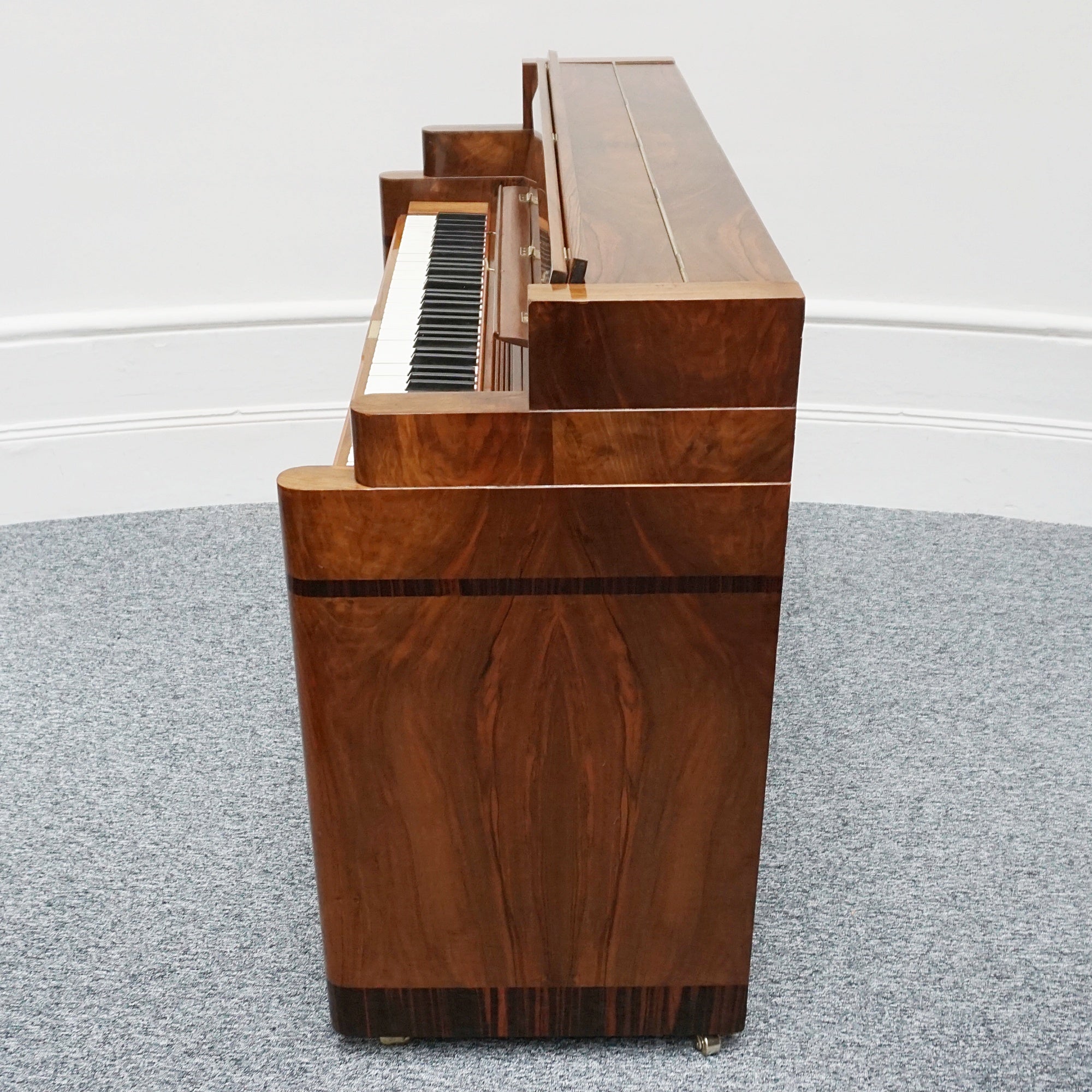 Original 1930's Art Deco Walnut Mini Piano - Jeroen Markies Art Deco