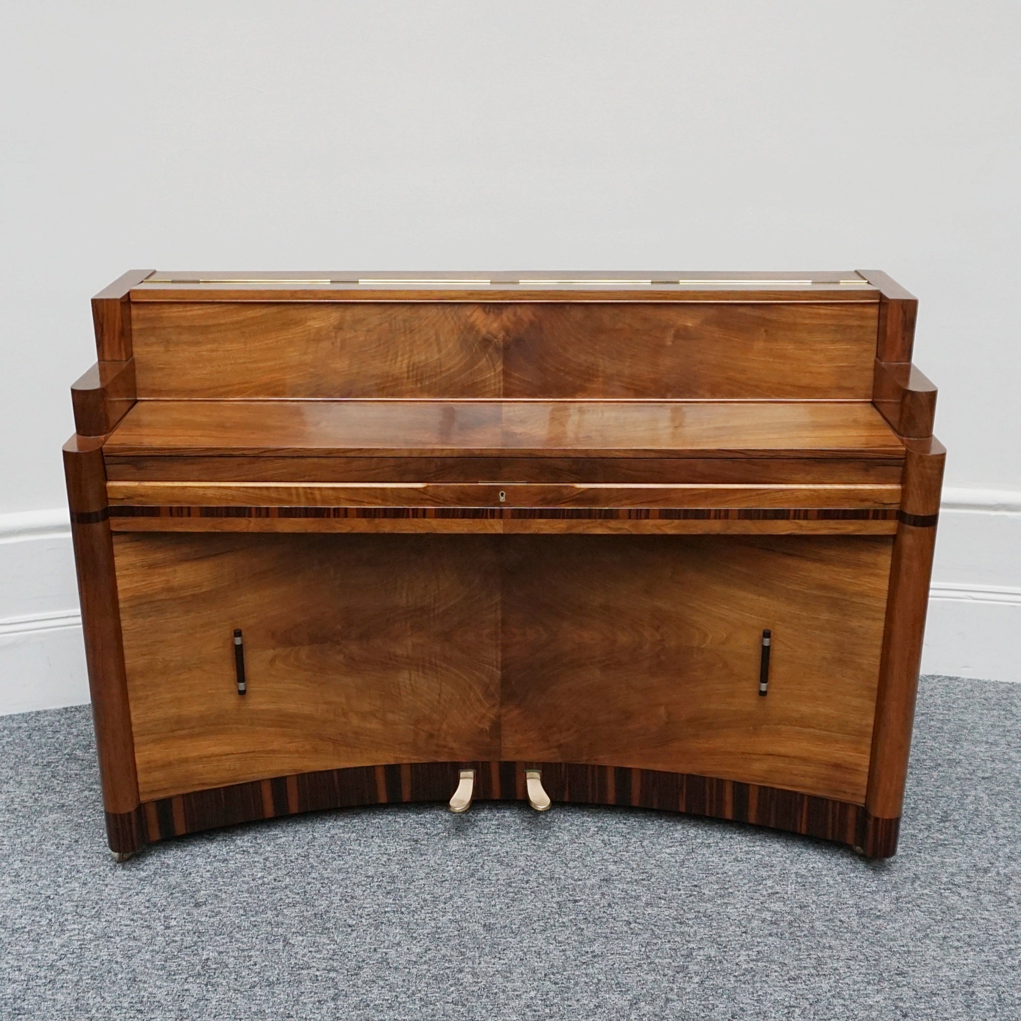 Original 1930's Art Deco Walnut Mini Piano - Jeroen Markies Art Deco