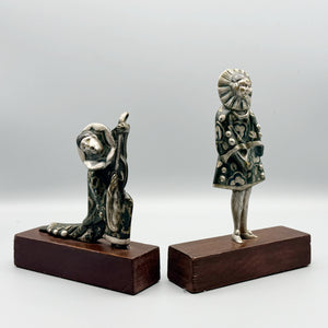 Art Deco 'Commedia dell'arte Bookends