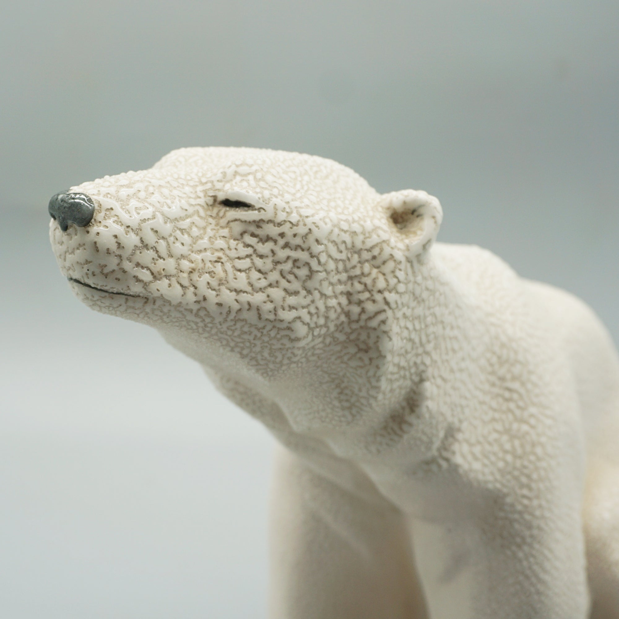 Art Deco Seated Polar Bear by Sevres France - Patinated Ceramic Polar Bear Circa 1930 Jeroen Markies Art Deco 