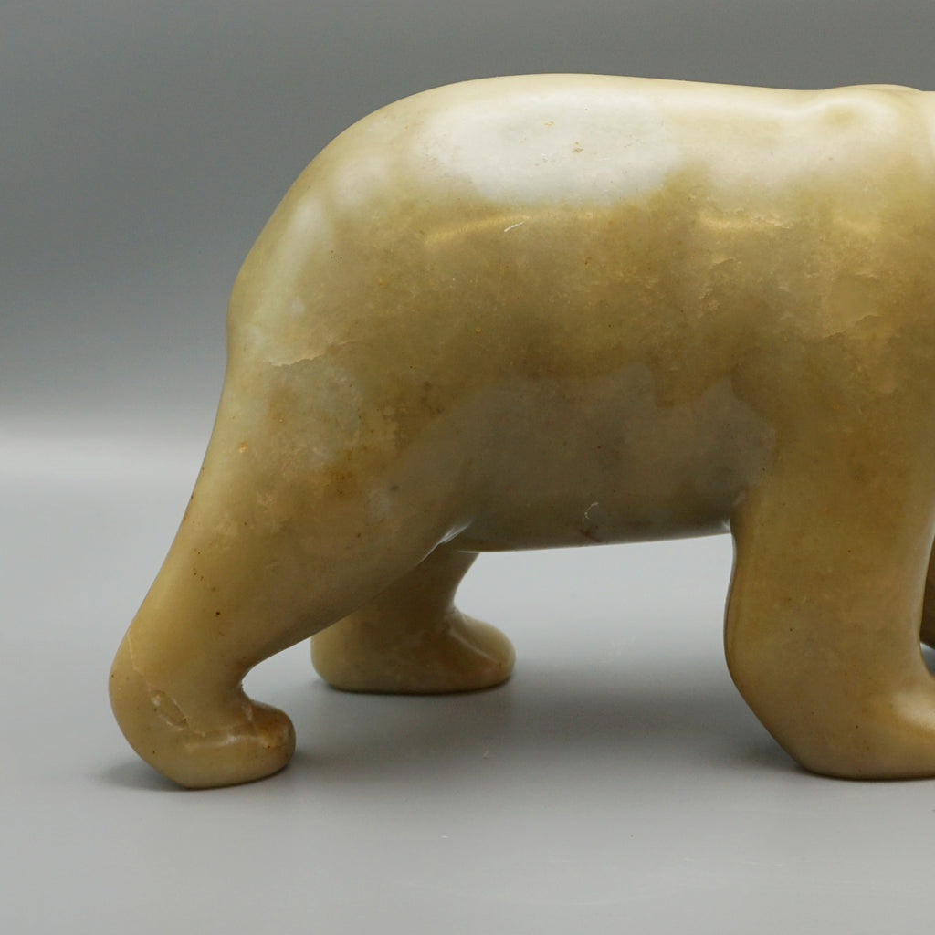 Large Onyx Walking Polar Bear - Markies Antiques Ltd