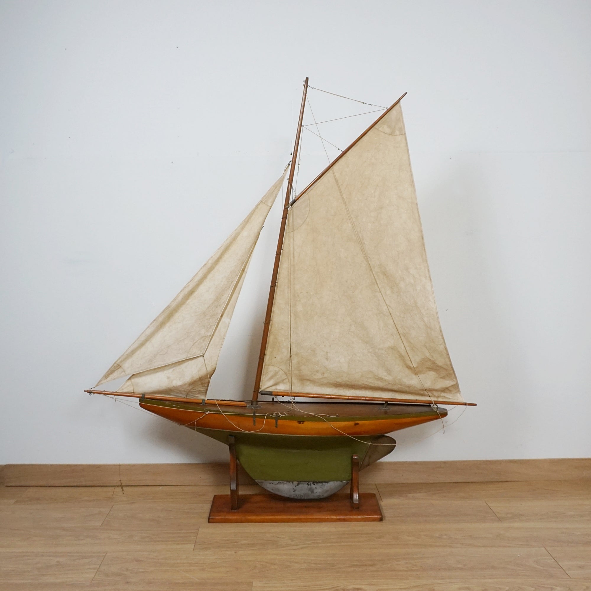 Large 19th Century Pond Yacht