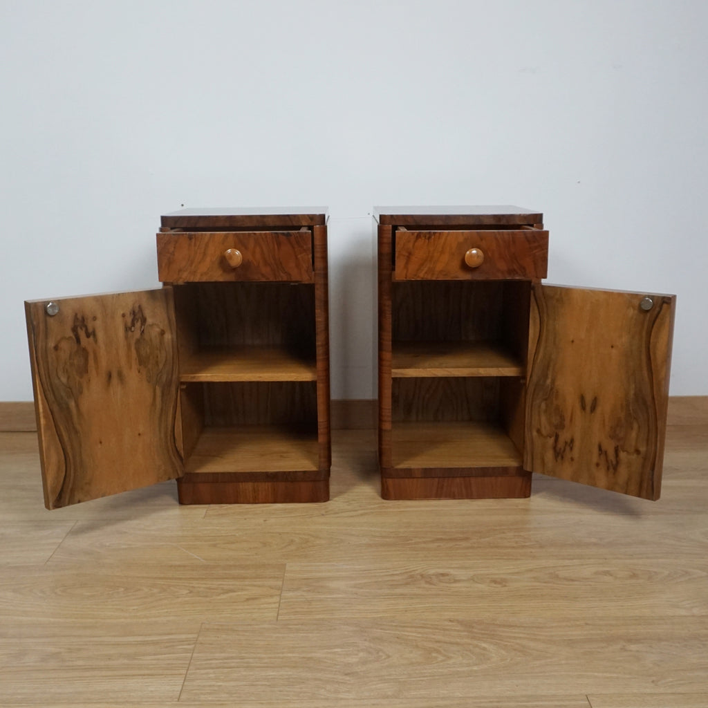 Pair of Art Deco Bedside Cabinets