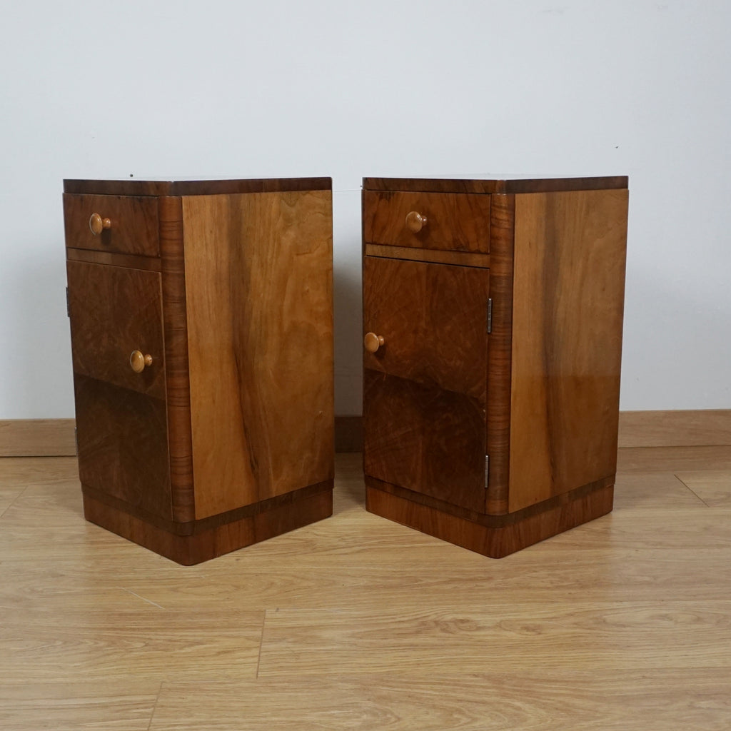 Pair of Art Deco Bedside Cabinets