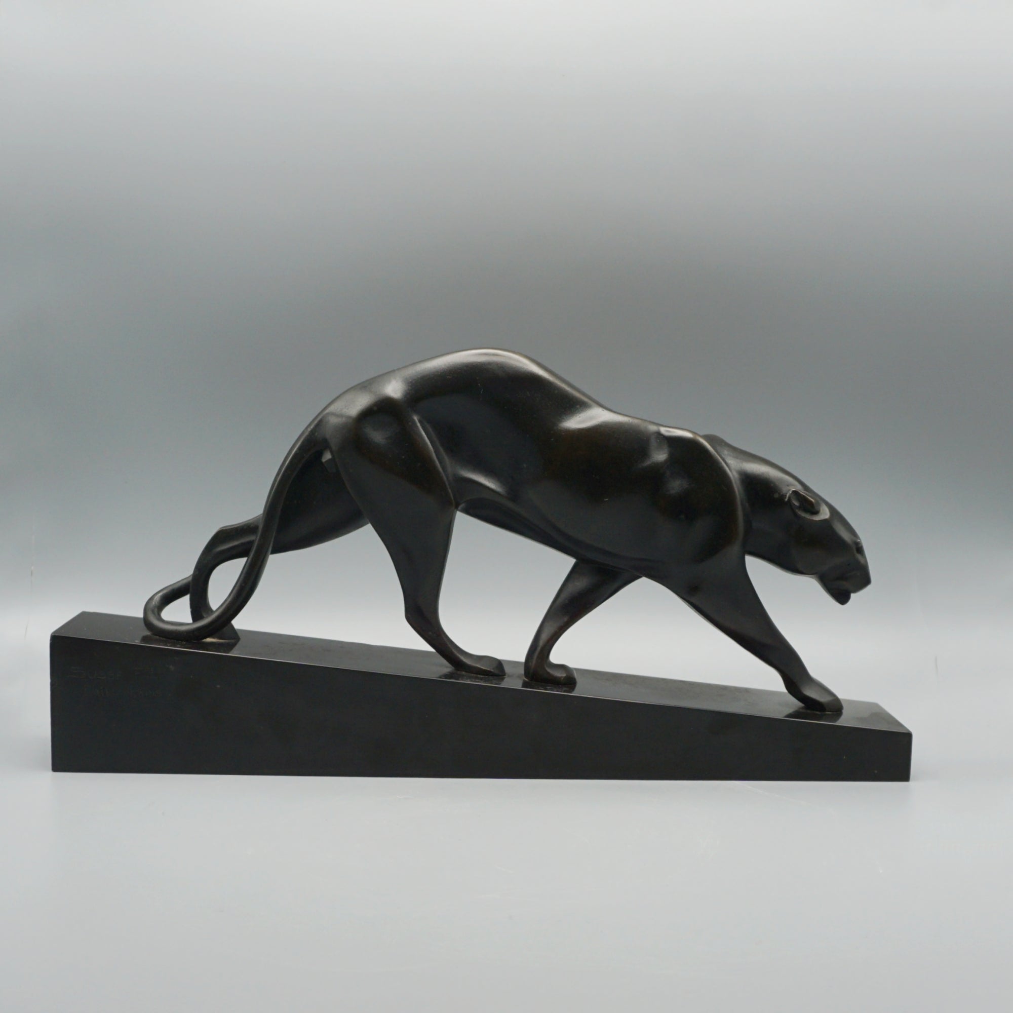 Maurice Prost 'Panthere en Marche' Striding Panther in Bronze by Maurice Prost - Markies Antiques Ltd