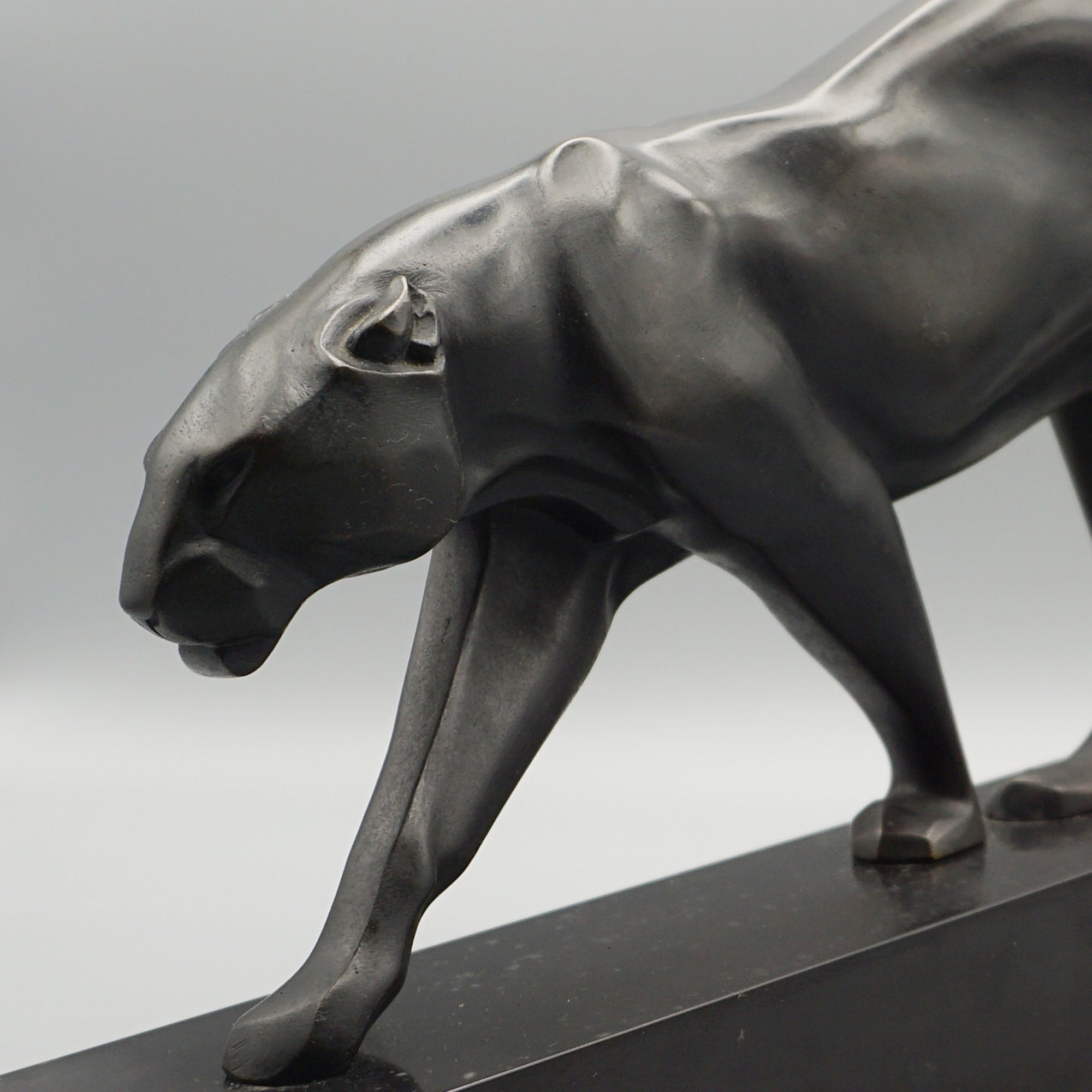 Maurice Prost 'Panthere en Marche' Striding Panther in Bronze by Maurice Prost - Markies Antiques Ltd
