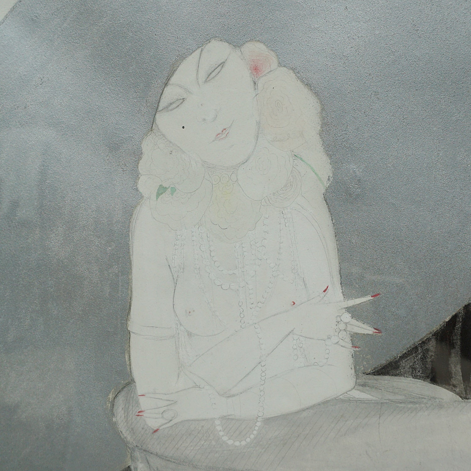 Portrait of Belgian actress Jane Marnac