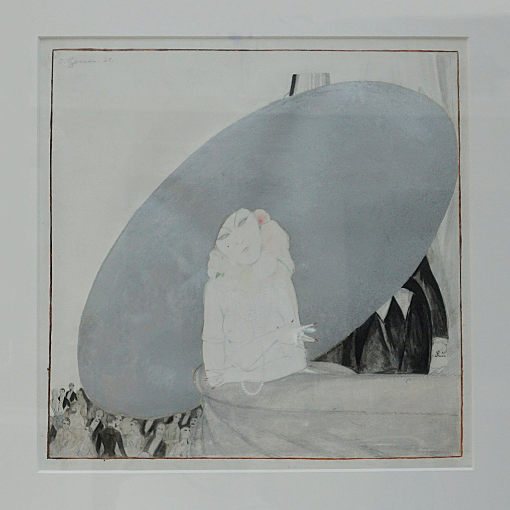 Portrait of Belgian actress Jane Marnac