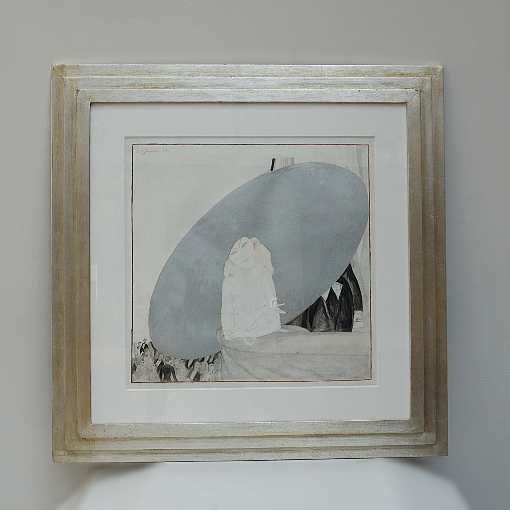 Portrait of Belgian actress Jane Marnac