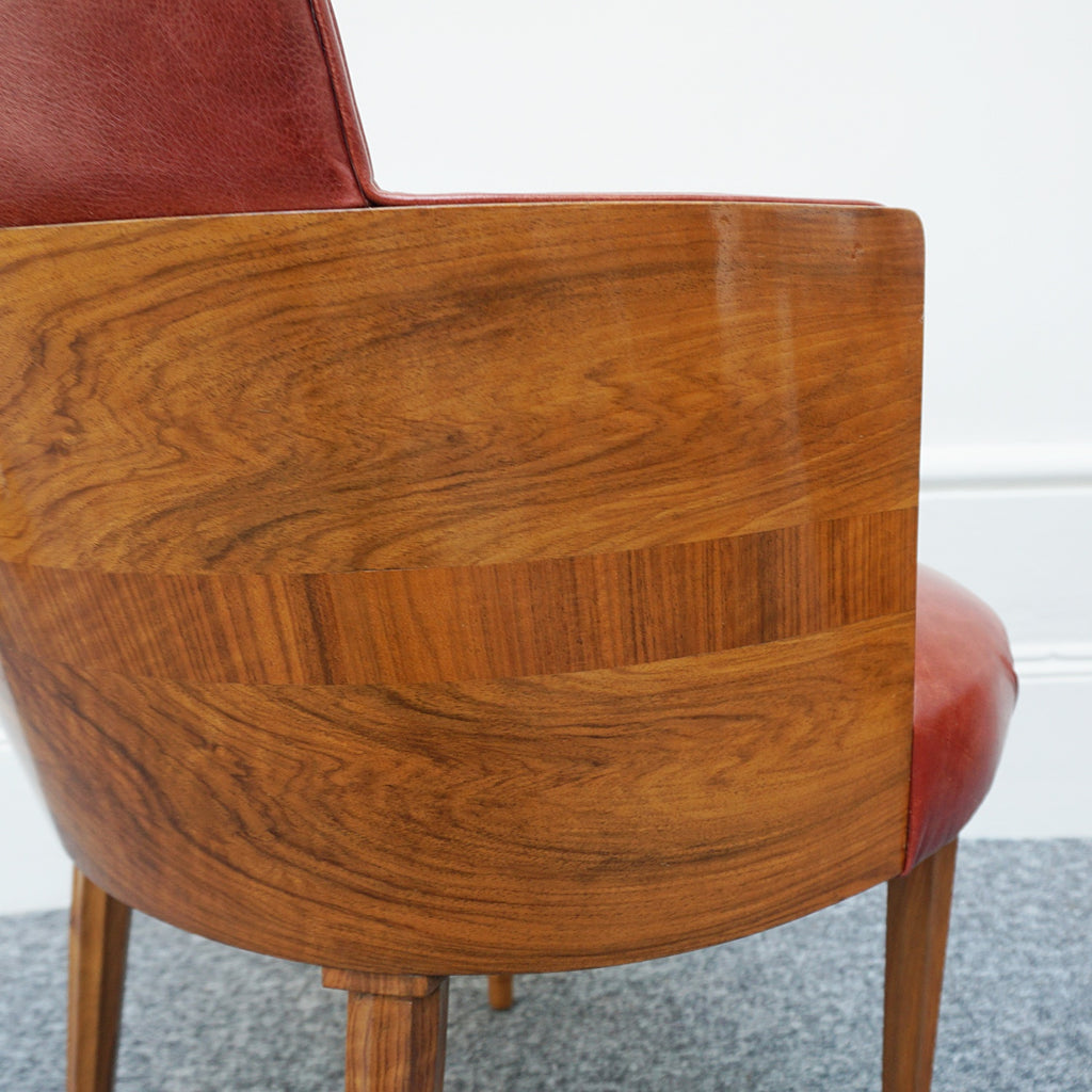 Red tub Chair - Jeroen Markies Art Deco