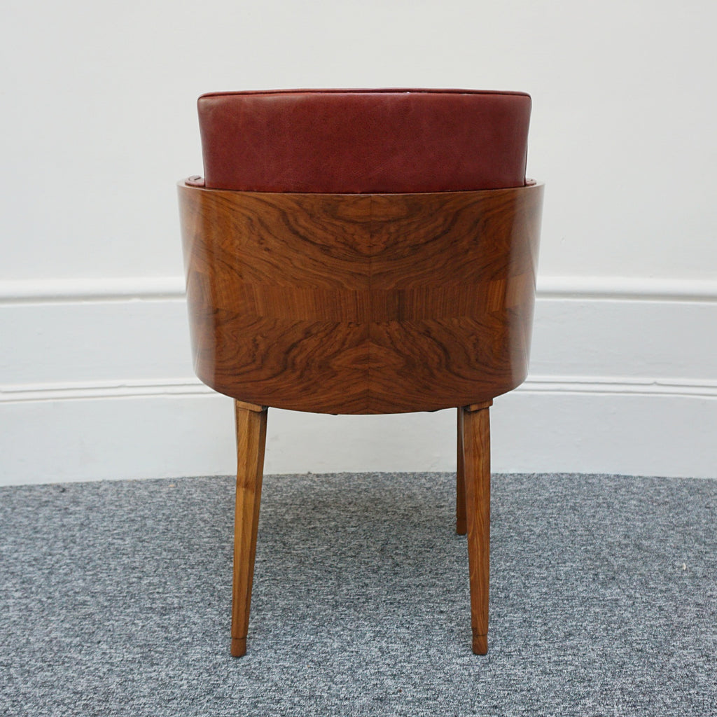 Red tub Chair - Jeroen Markies Art Deco