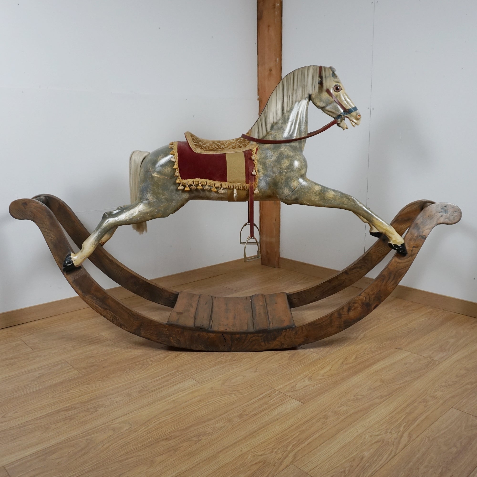 Large Early Victorian Carousel Rocking Horse
