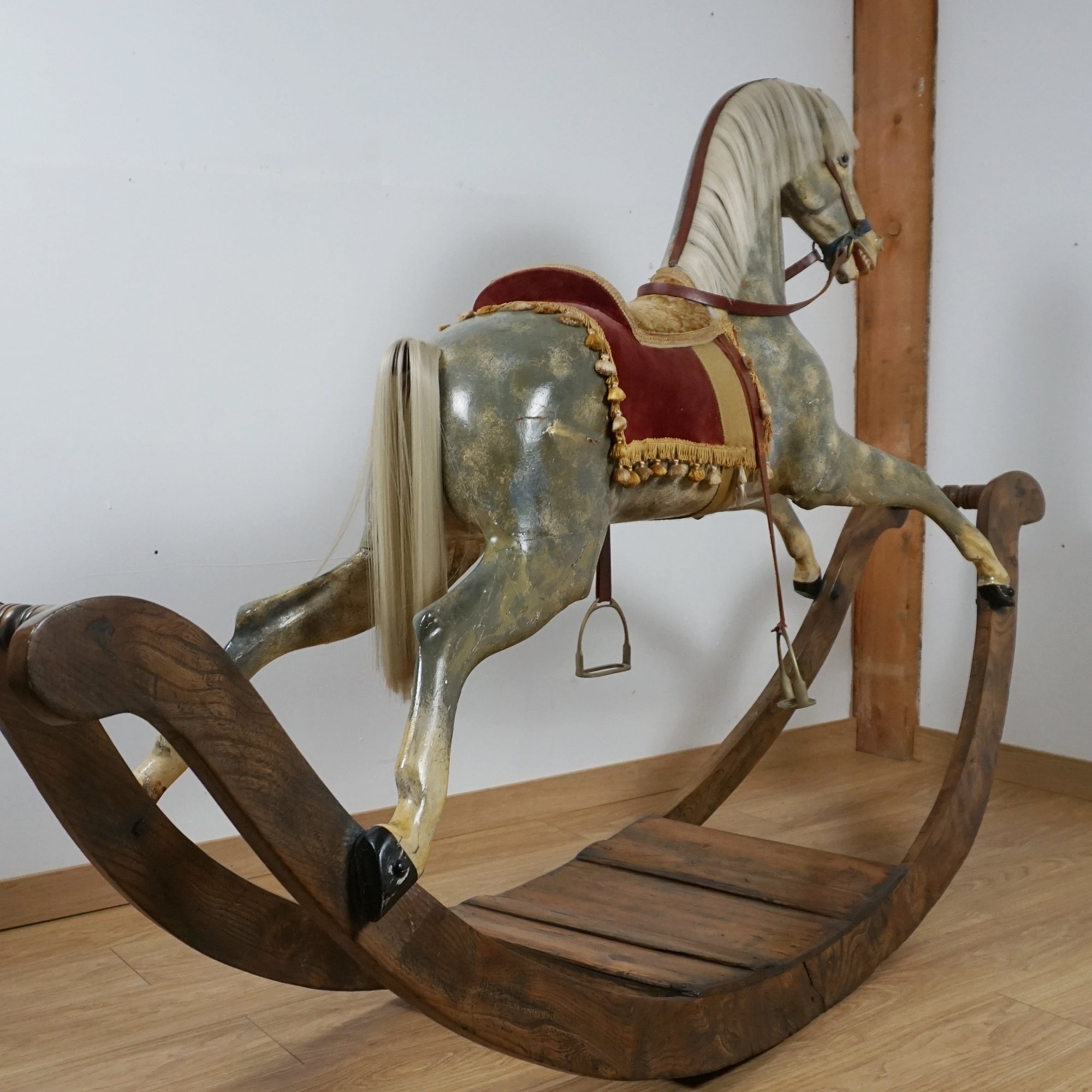 Large Early Victorian Carousel Rocking Horse