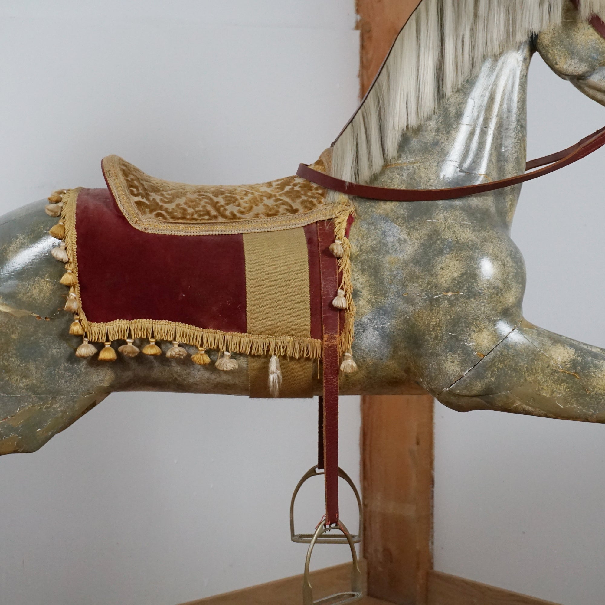 Large Early Victorian Carousel Rocking Horse