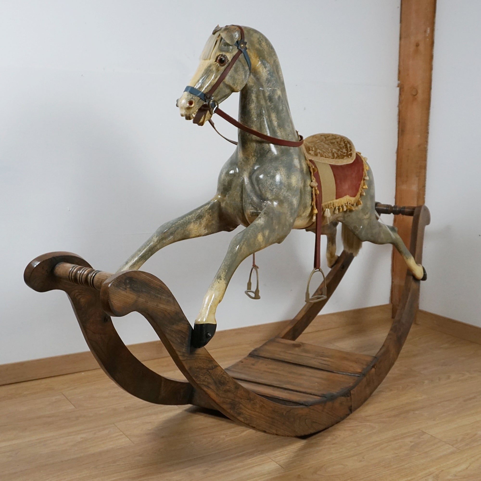 Large Early Victorian Carousel Rocking Horse