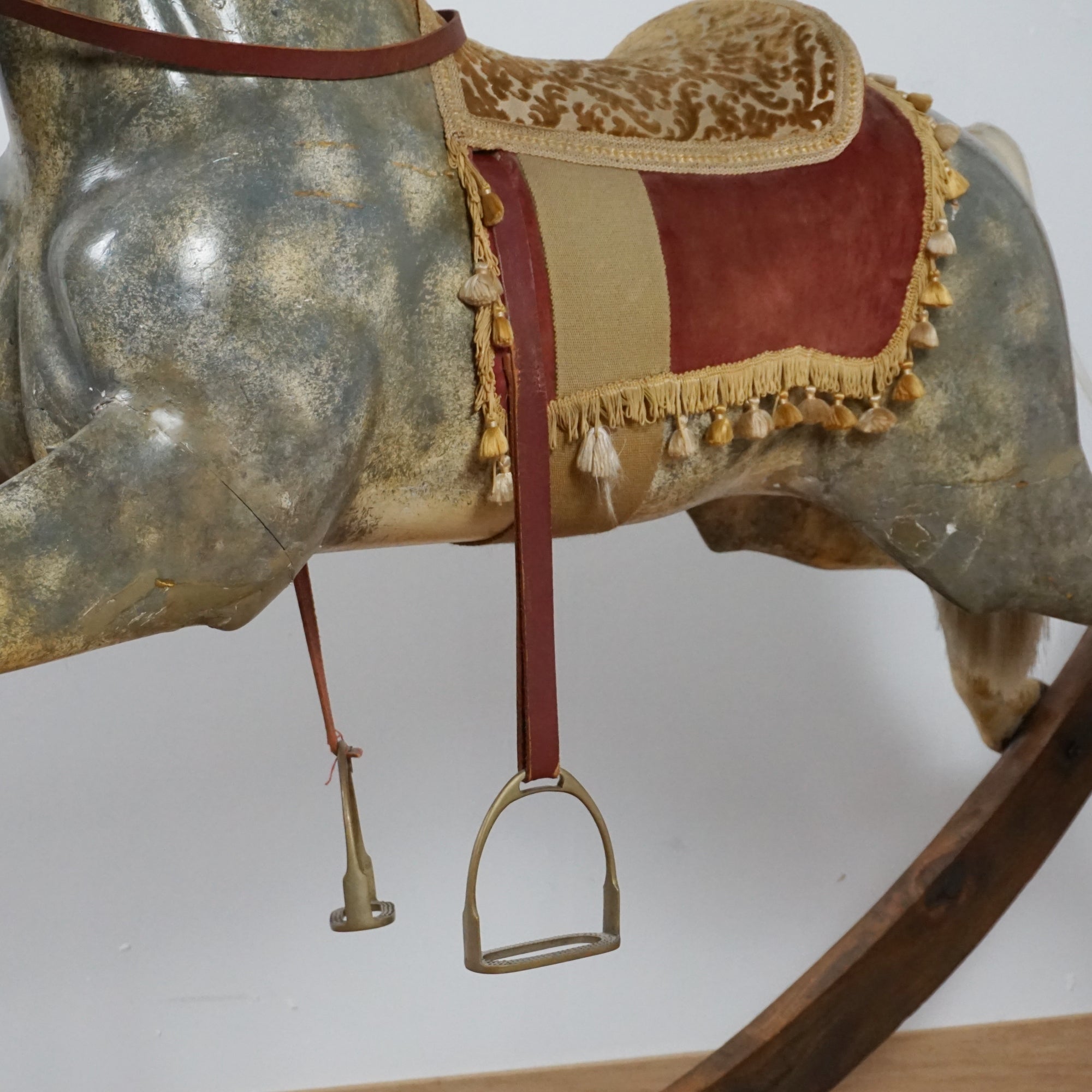 Large Early Victorian Carousel Rocking Horse