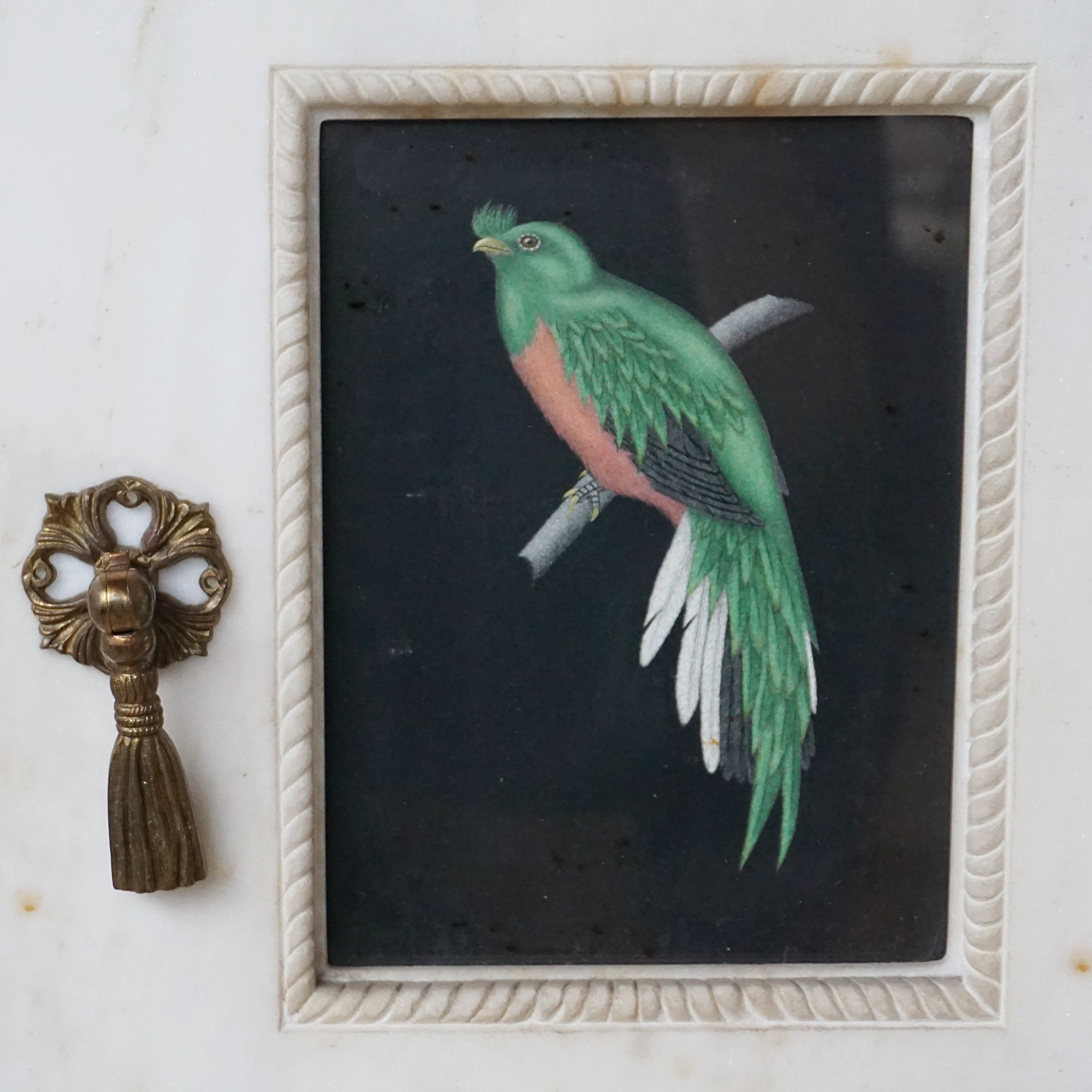 Malachite and Marble 1950s Cabinet - Jeroen Markies Art Deco