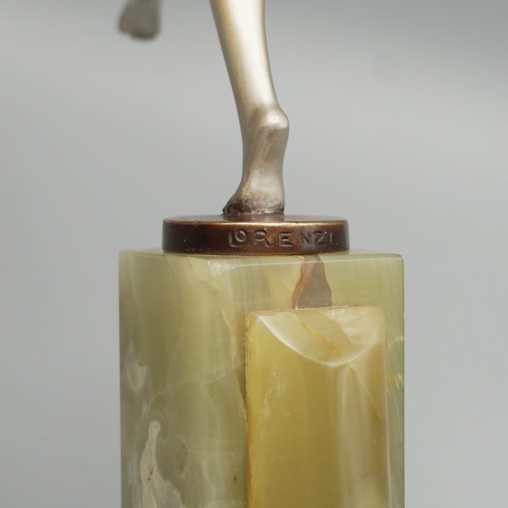 'Scarf Dancer' Josef Lorenzl Cold Painted Bronze Sculpture - Jeroen Markies Art Deco