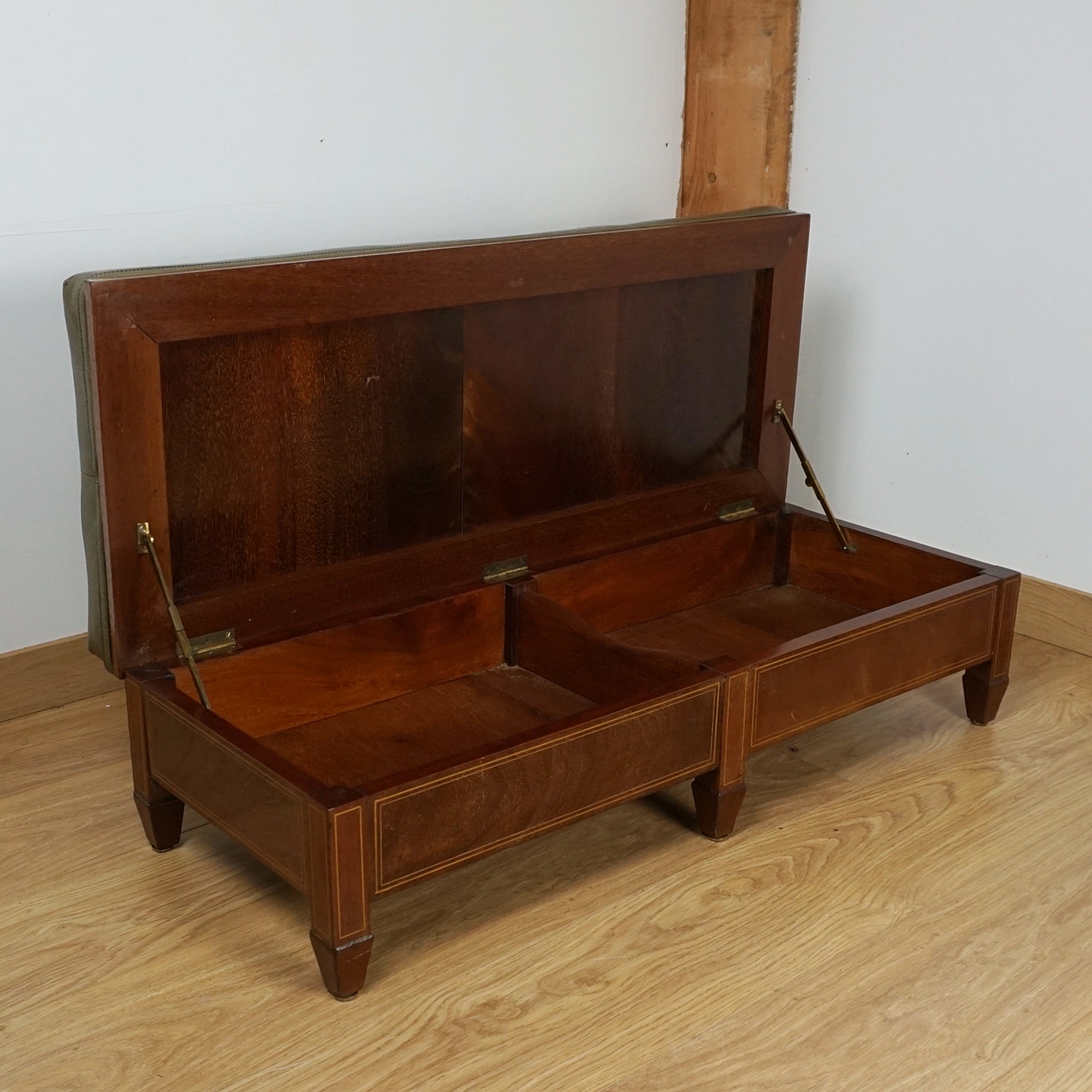 James Shoolbred & Co Edwardian Footstool - Markies Antiques Ltd